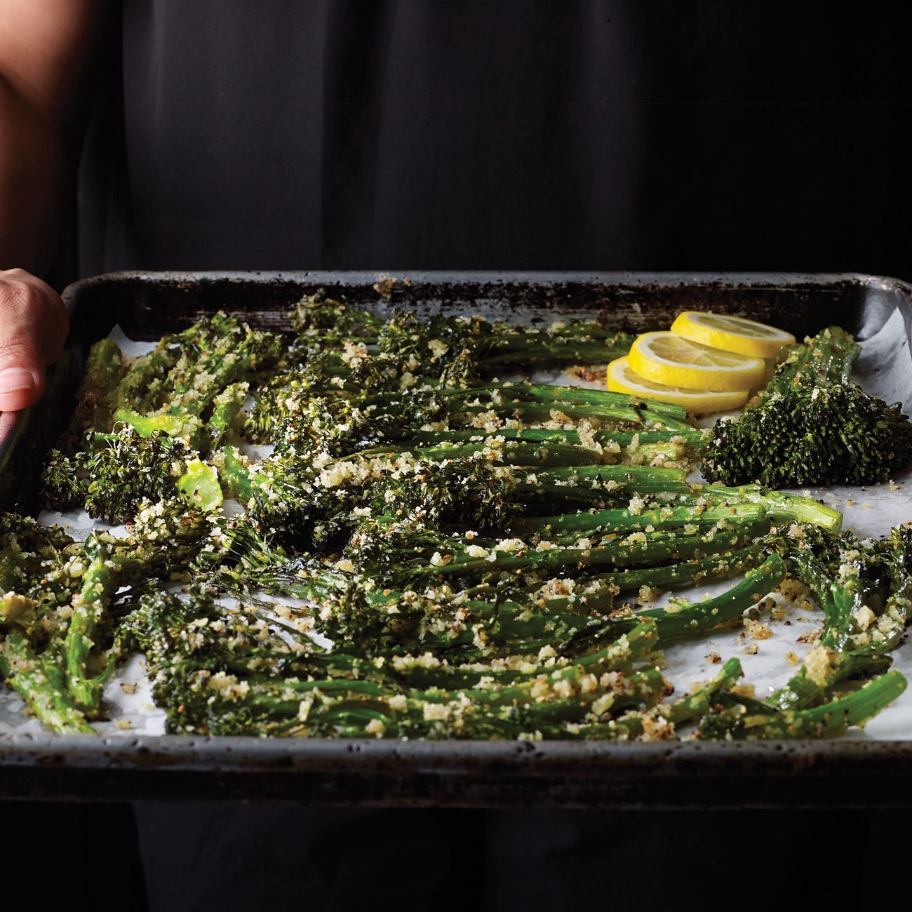 Roasted Broccolini with Lemon Pepper Crumbs Recipe from HEB
