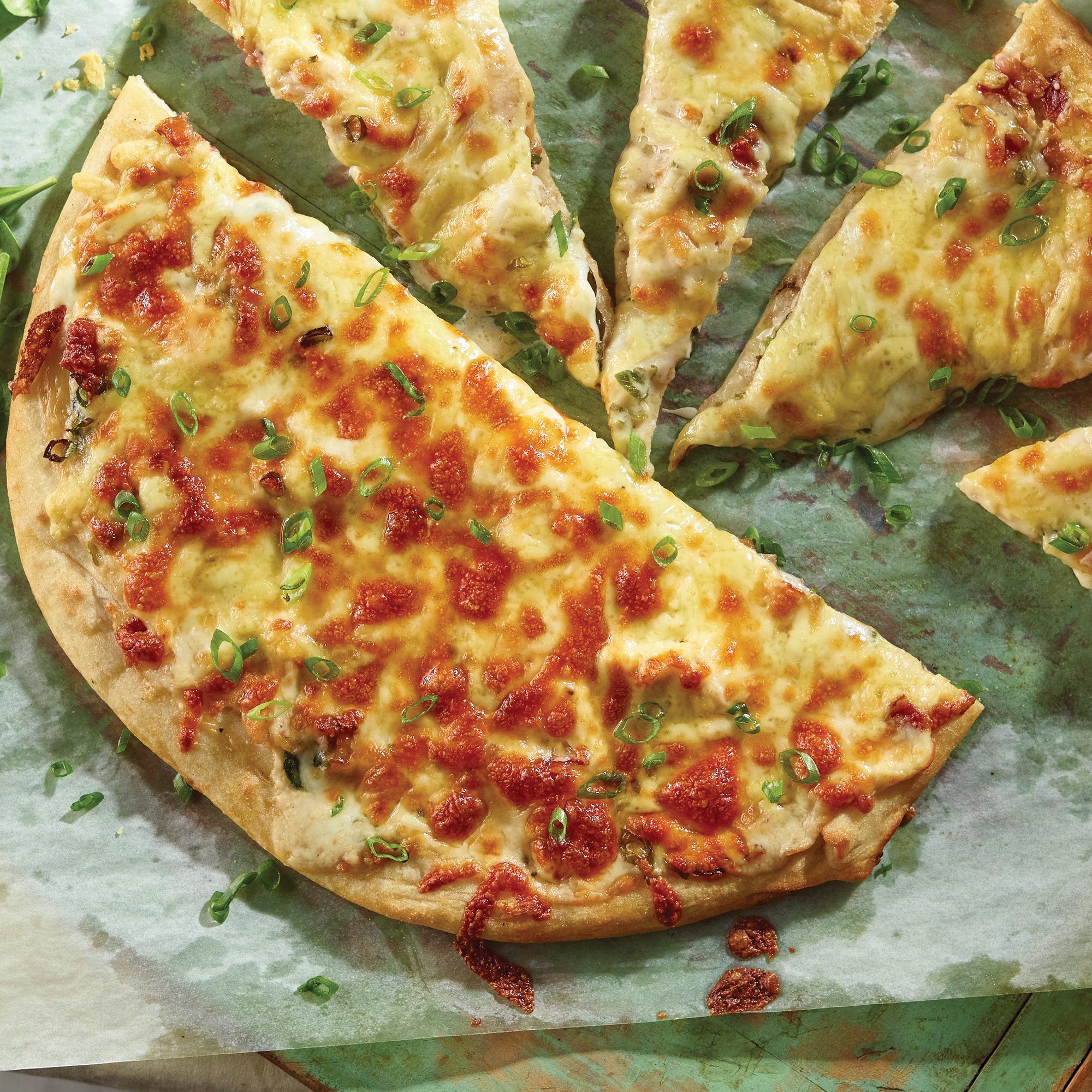 Roasted Garlic Chicken Pizza Recipe from HEB