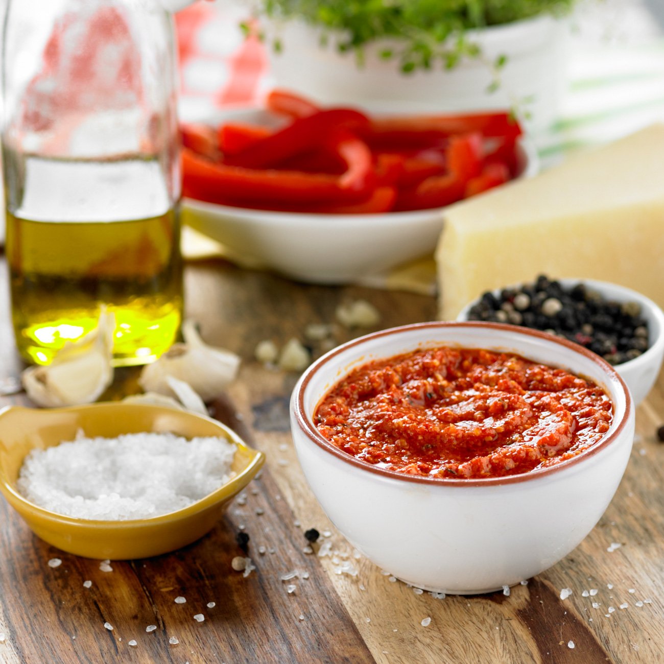 Roasted Garlic & Red Pepper Pesto Recipe from HEB