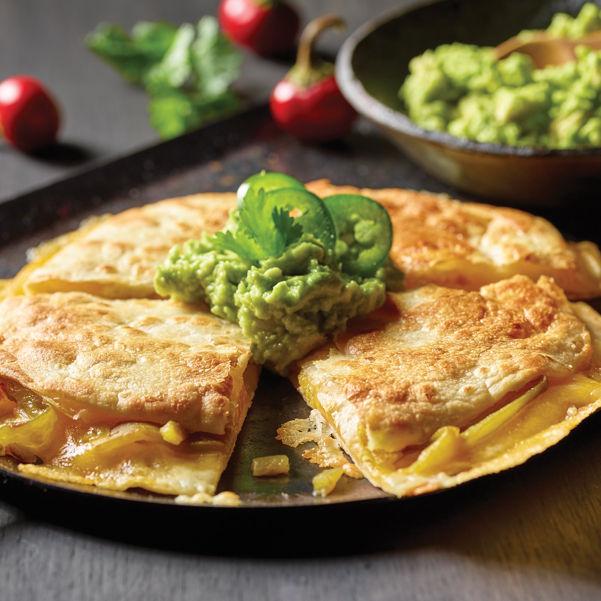 Roasted Green Chile Quesadilla Recipe from HEB