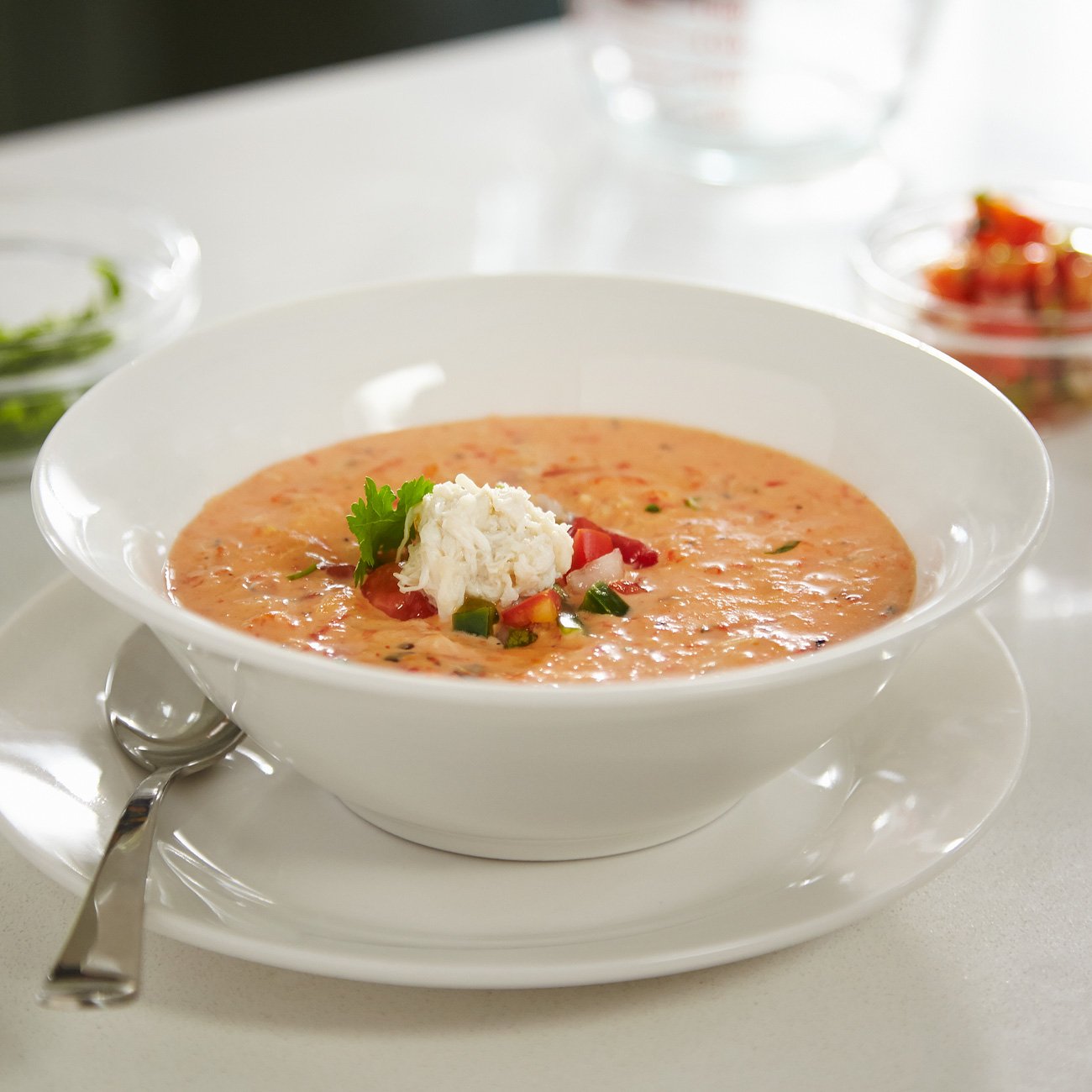 Roasted Red Pepper Crab Bisque Recipe from HEB
