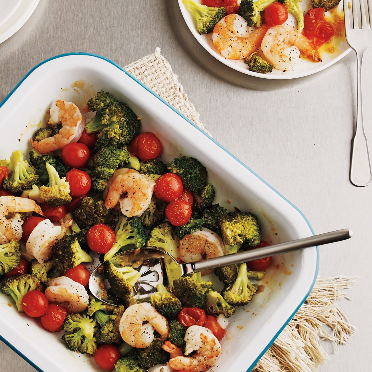 Roasted Shrimp & Broccoli Recipe From H-E-B