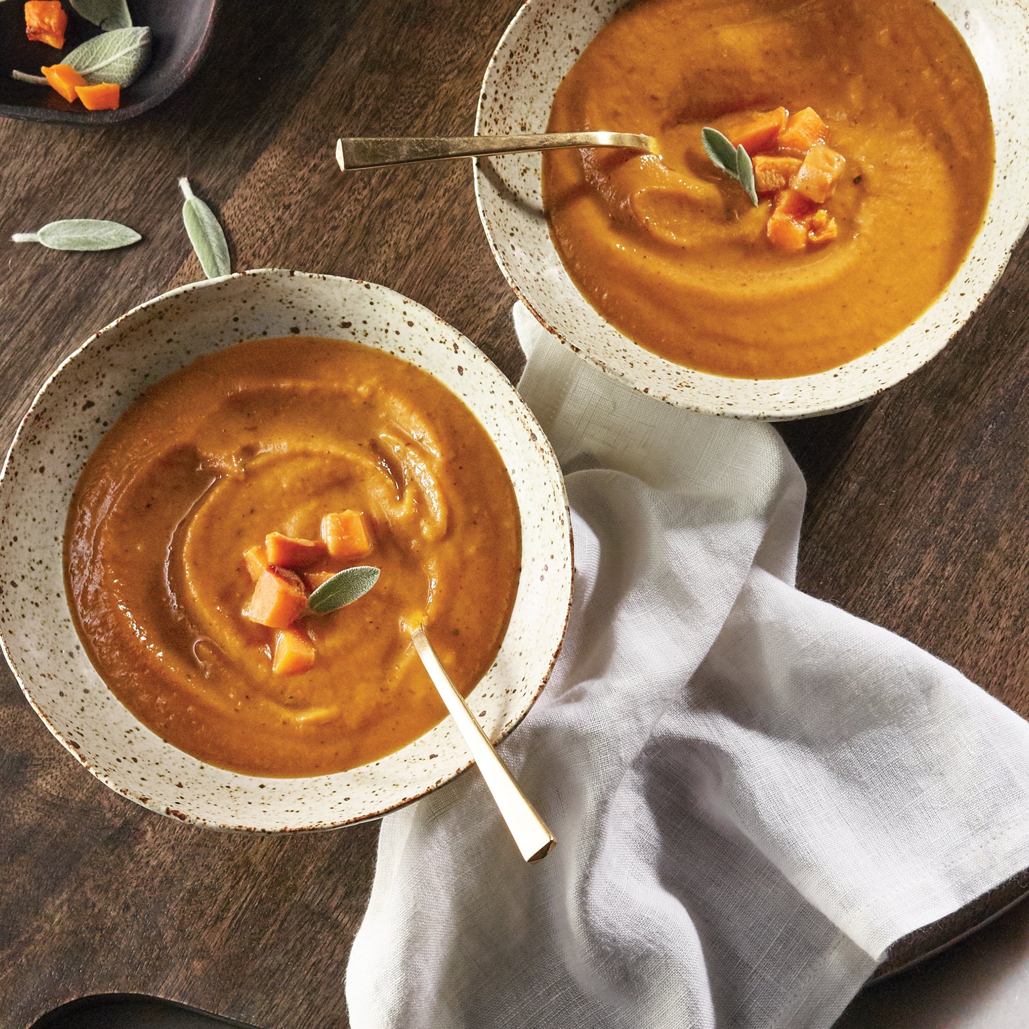 Roasted Sweet Potato Chipotle Soup Recipe from HEB