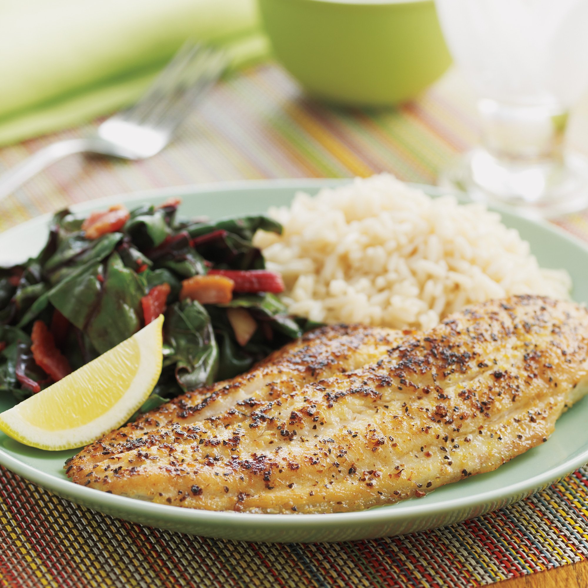 Sautéed Catfish With Swiss Chard Recipe from HEB