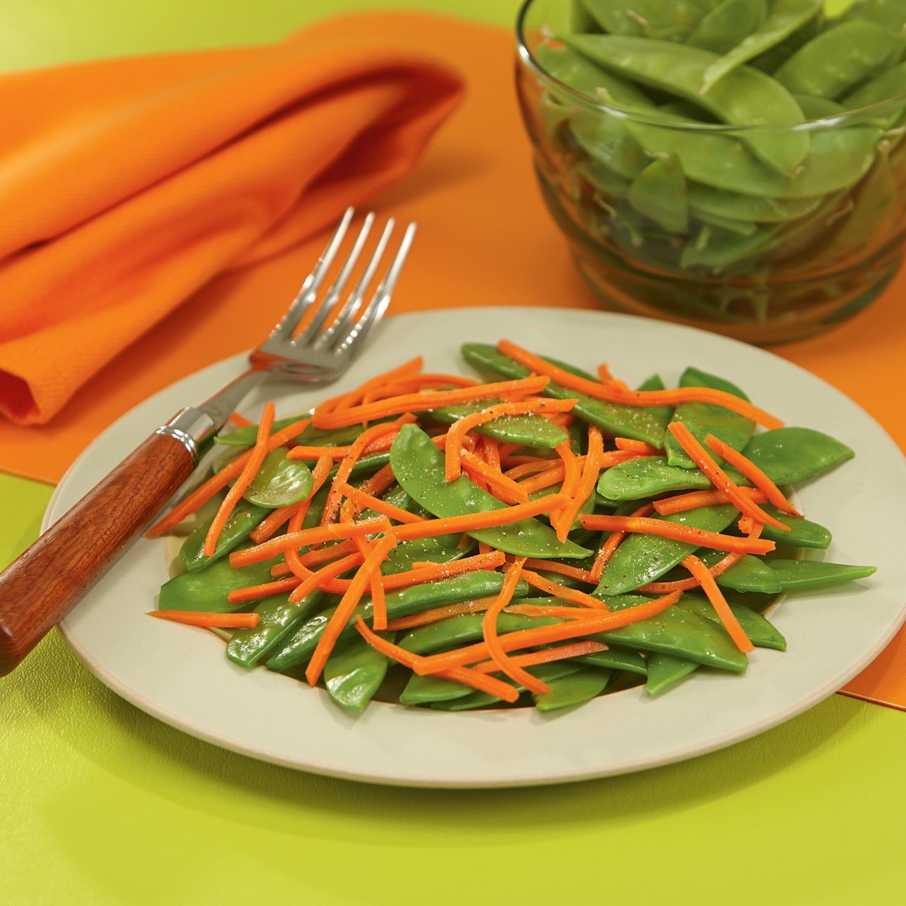 Sautéed Snow Peas And Carrots Recipe from HEB