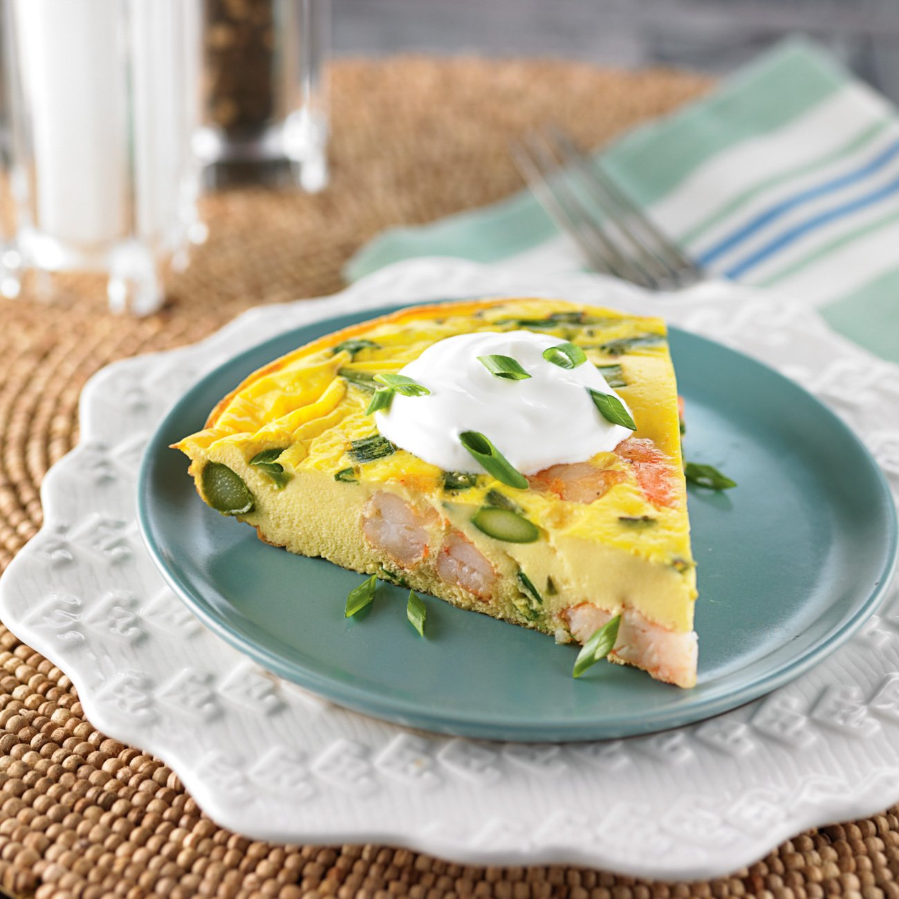 Shrimp & Asparagus Frittata Recipe from HEB