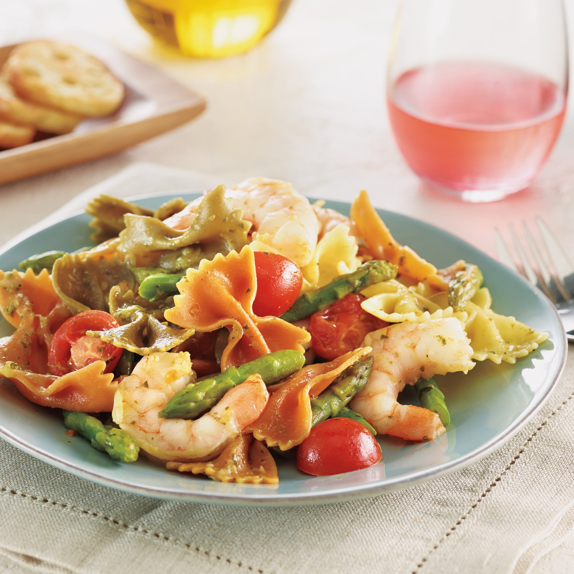 Shrimp & Pasta Pesto Recipe from HEB