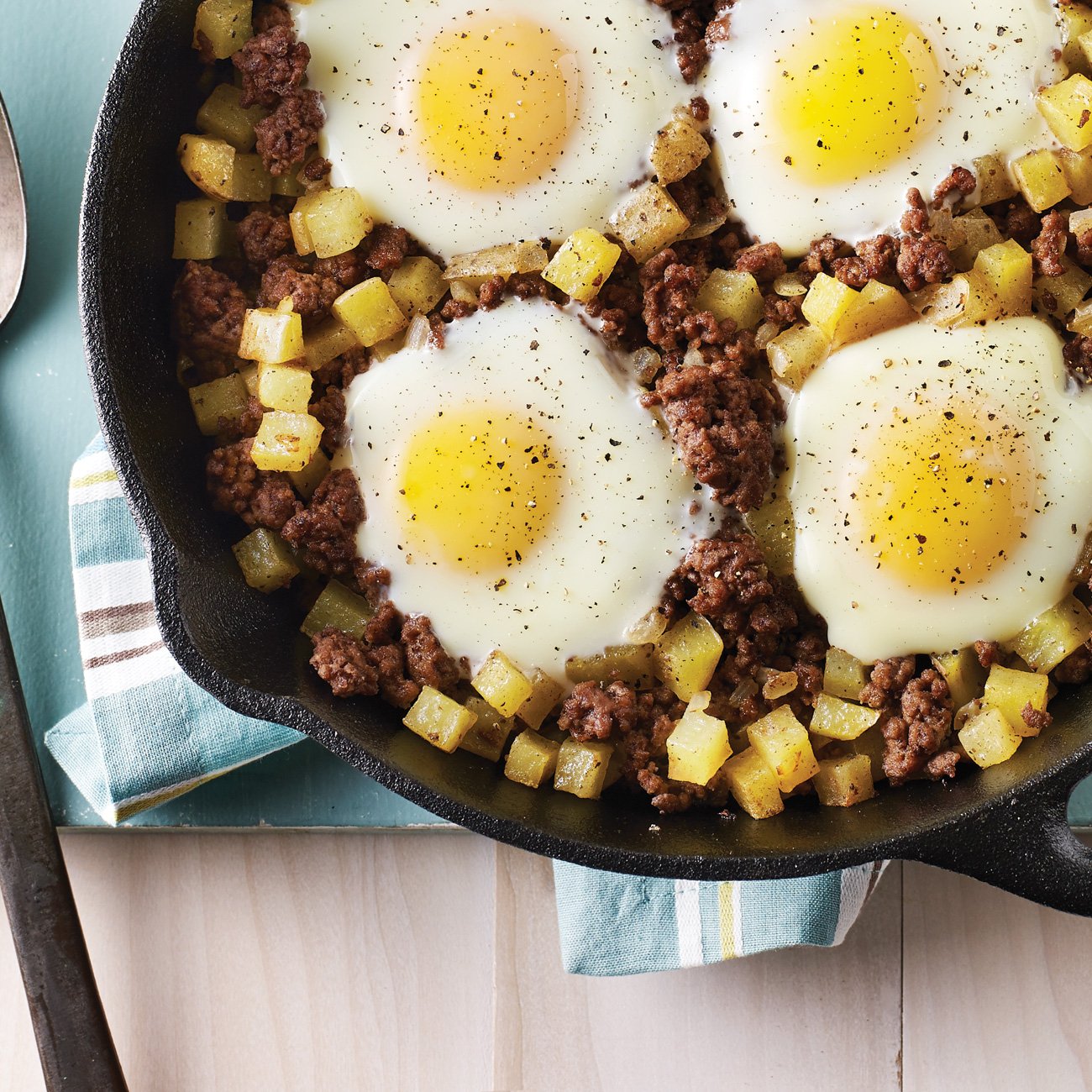 Skillet Hash and Eggs Recipe from HEB