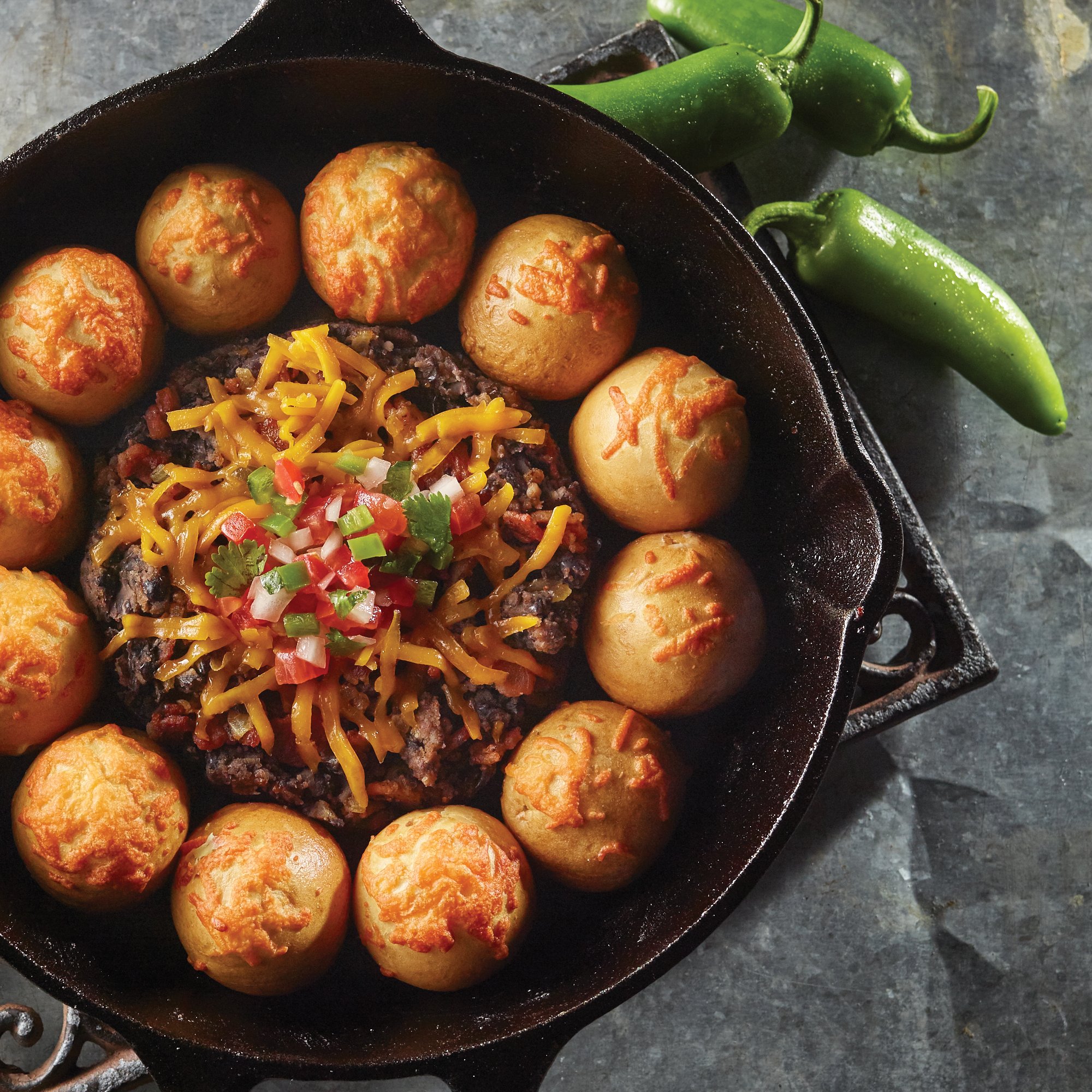 Skillet Jalapeño Popper and Black Bean Dip Recipe from HEB
