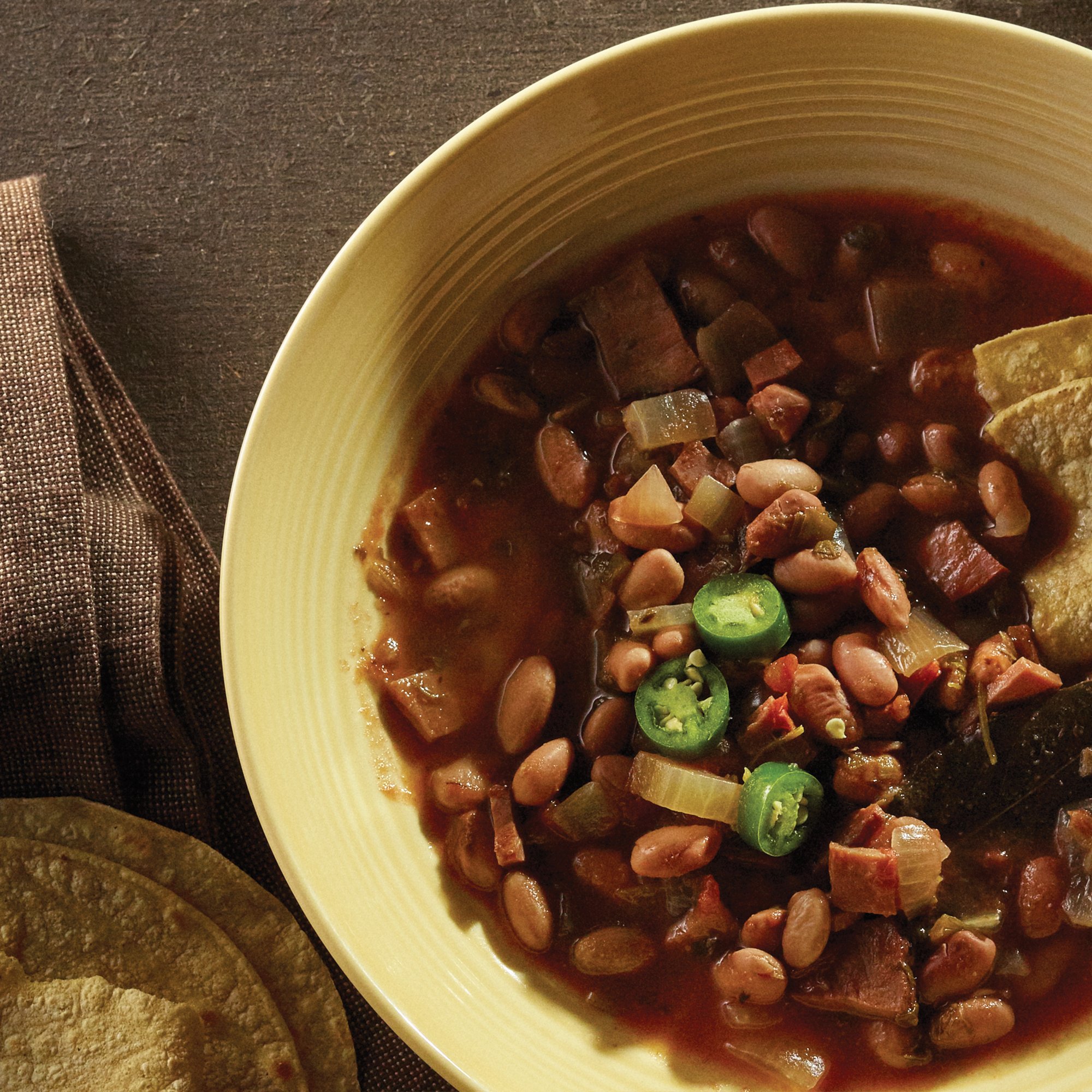 Slow Cooker Charro Style Beans with Ham Recipe from HEB