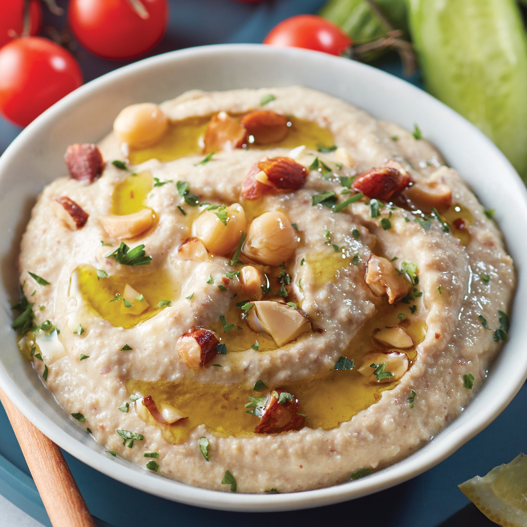 Smoked Almond Hummus Recipe from HEB