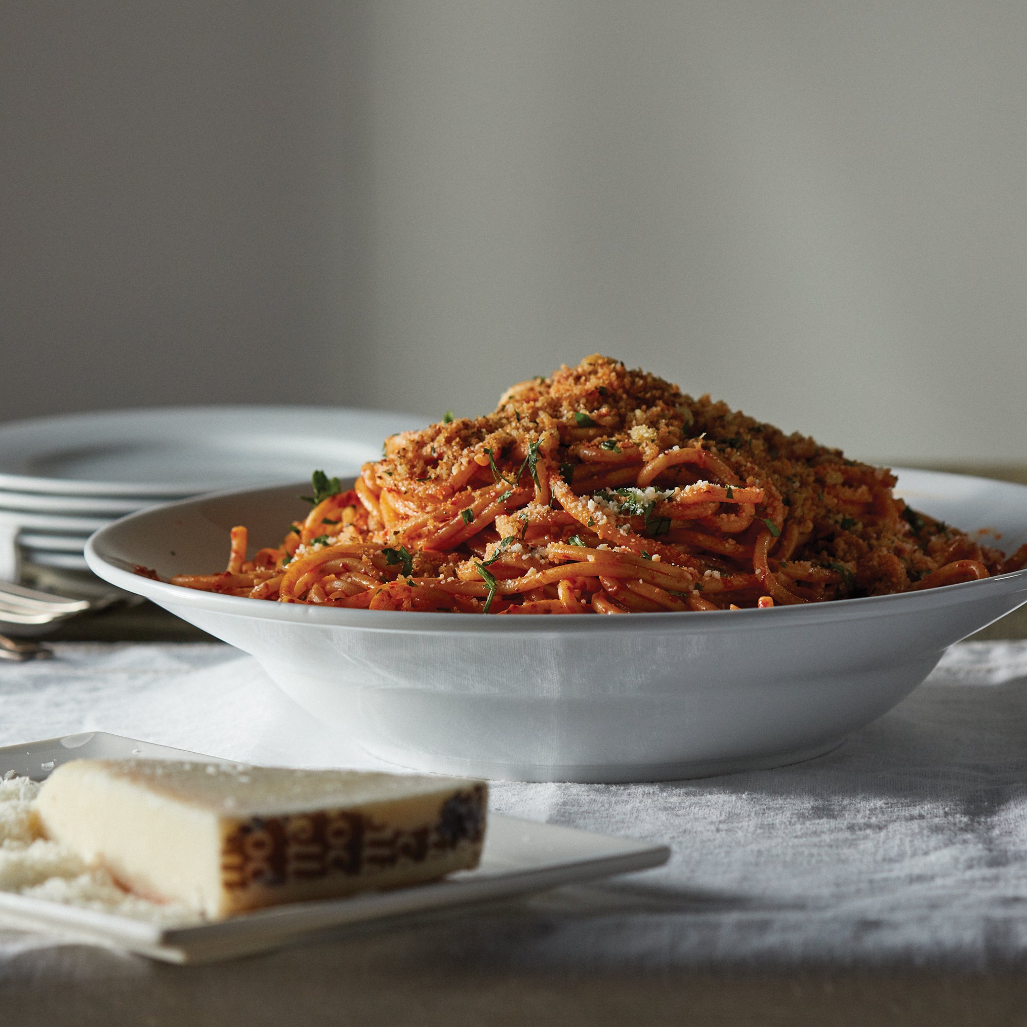 Spaghetti with Breadcrumbs and 'Nduja Recipe from HEB