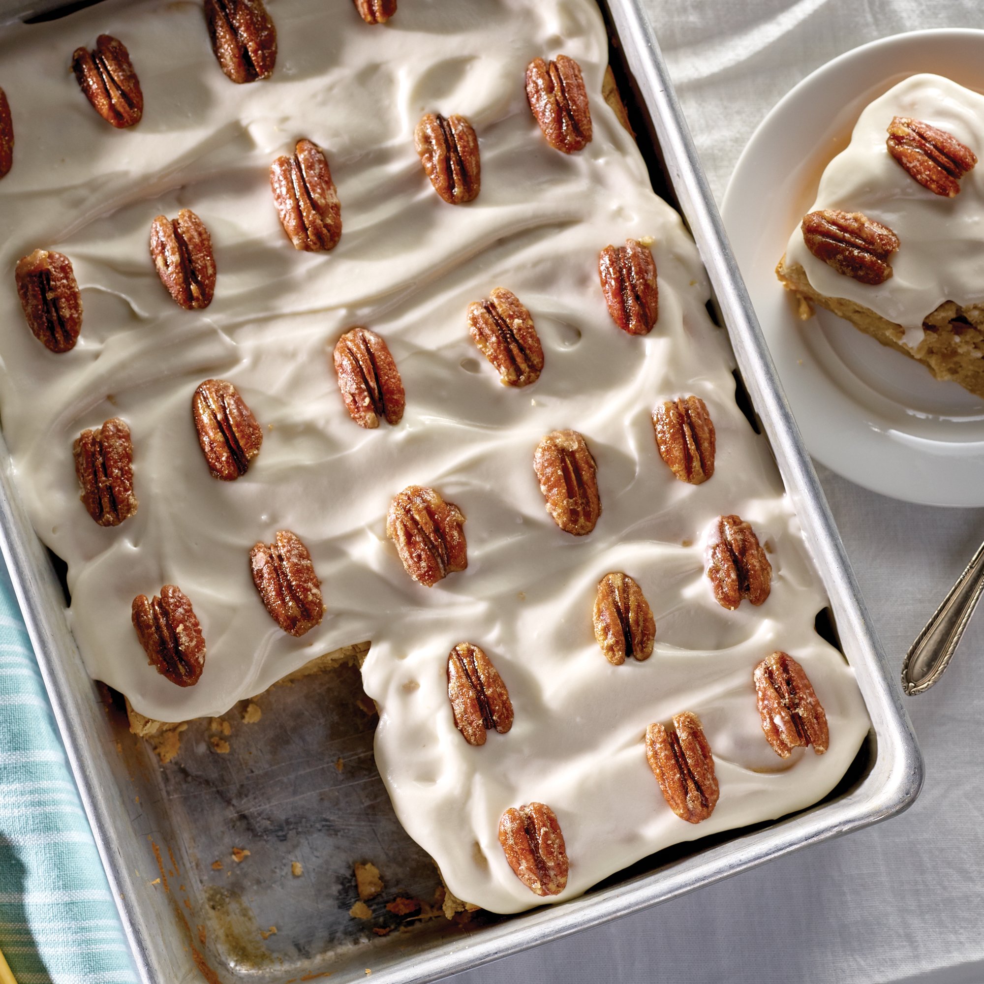 Spiced Fuji Apple Sour Cream Cake Recipe from HEB