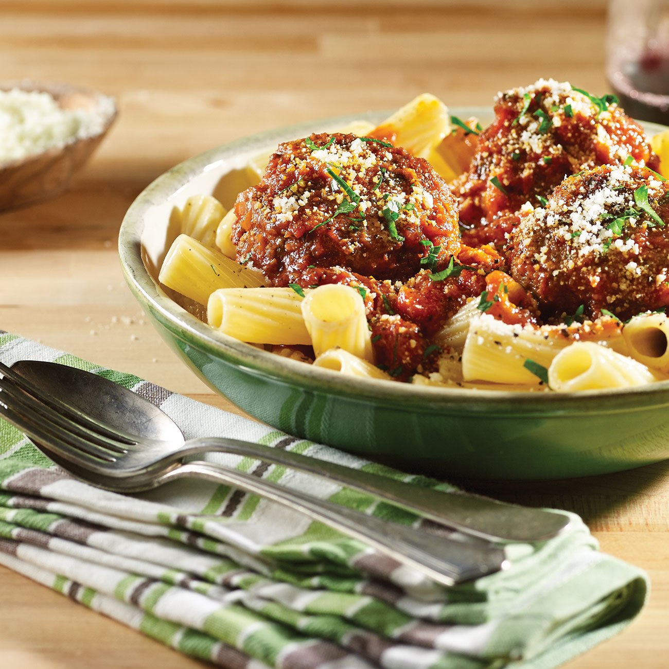 Spicy Homemade Meatballs with Rigatoni Recipe from HEB
