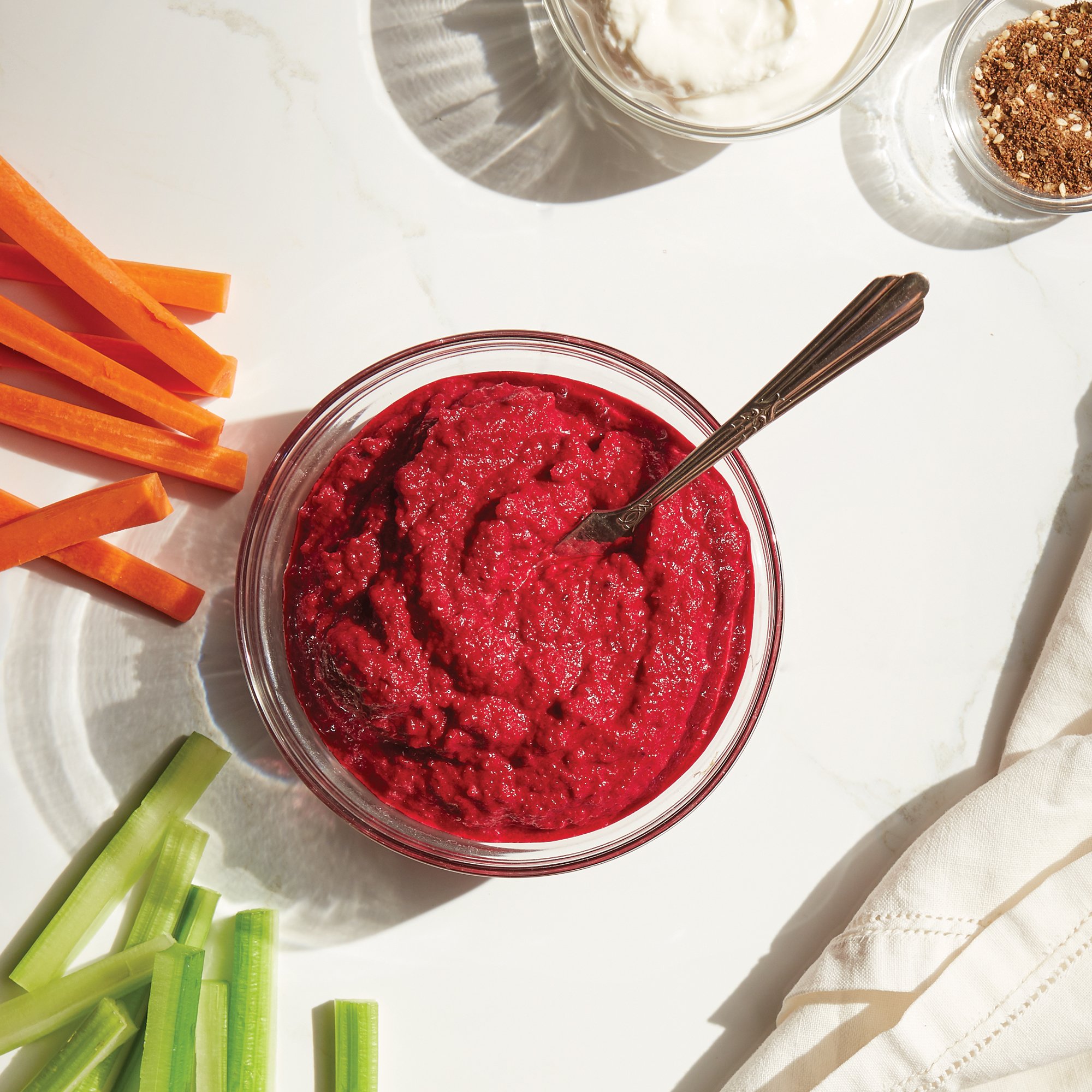 Spicy Pureed Beets with Yogurt & Za'atar Recipe from HEB