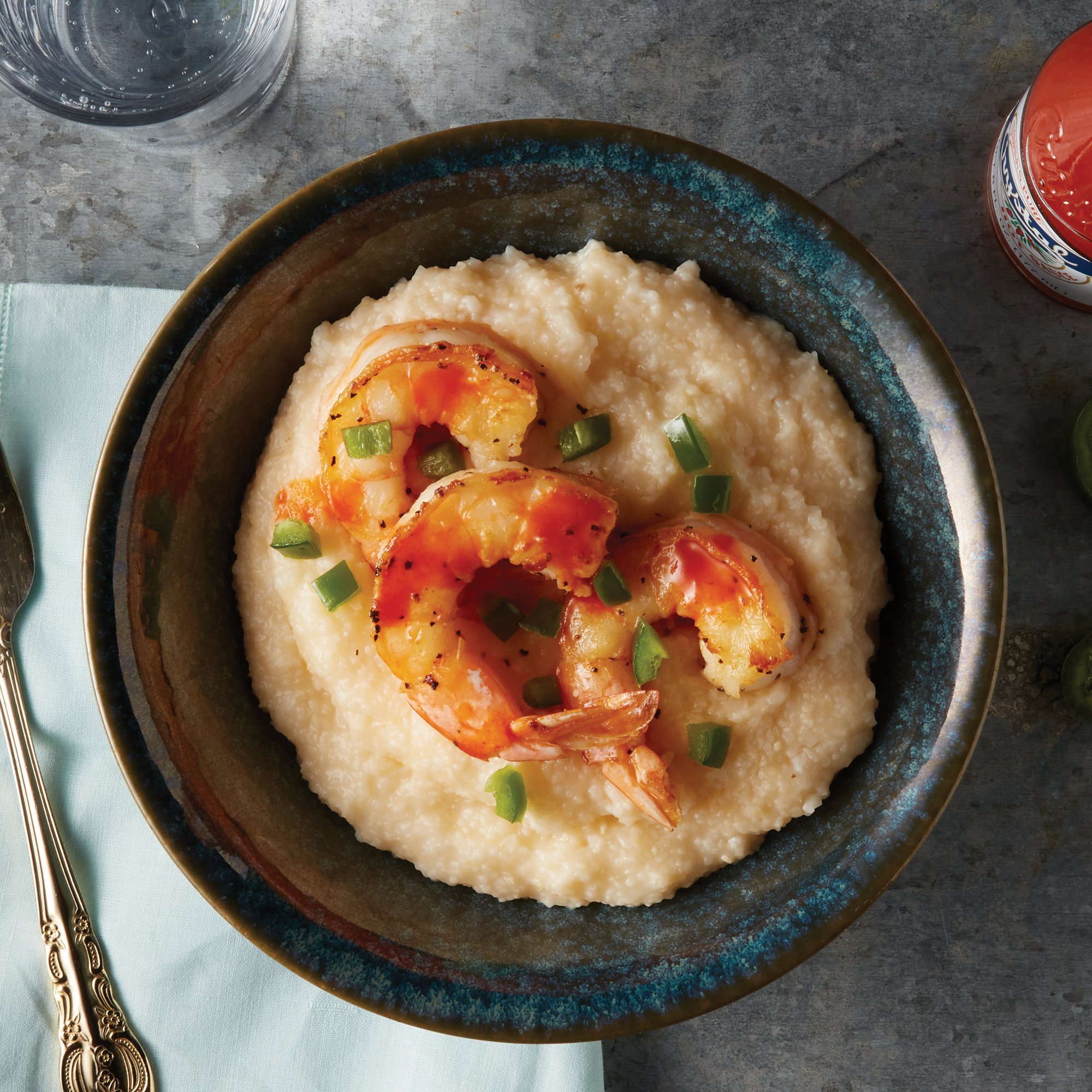 Spicy Shrimp and Grits Recipe from HEB