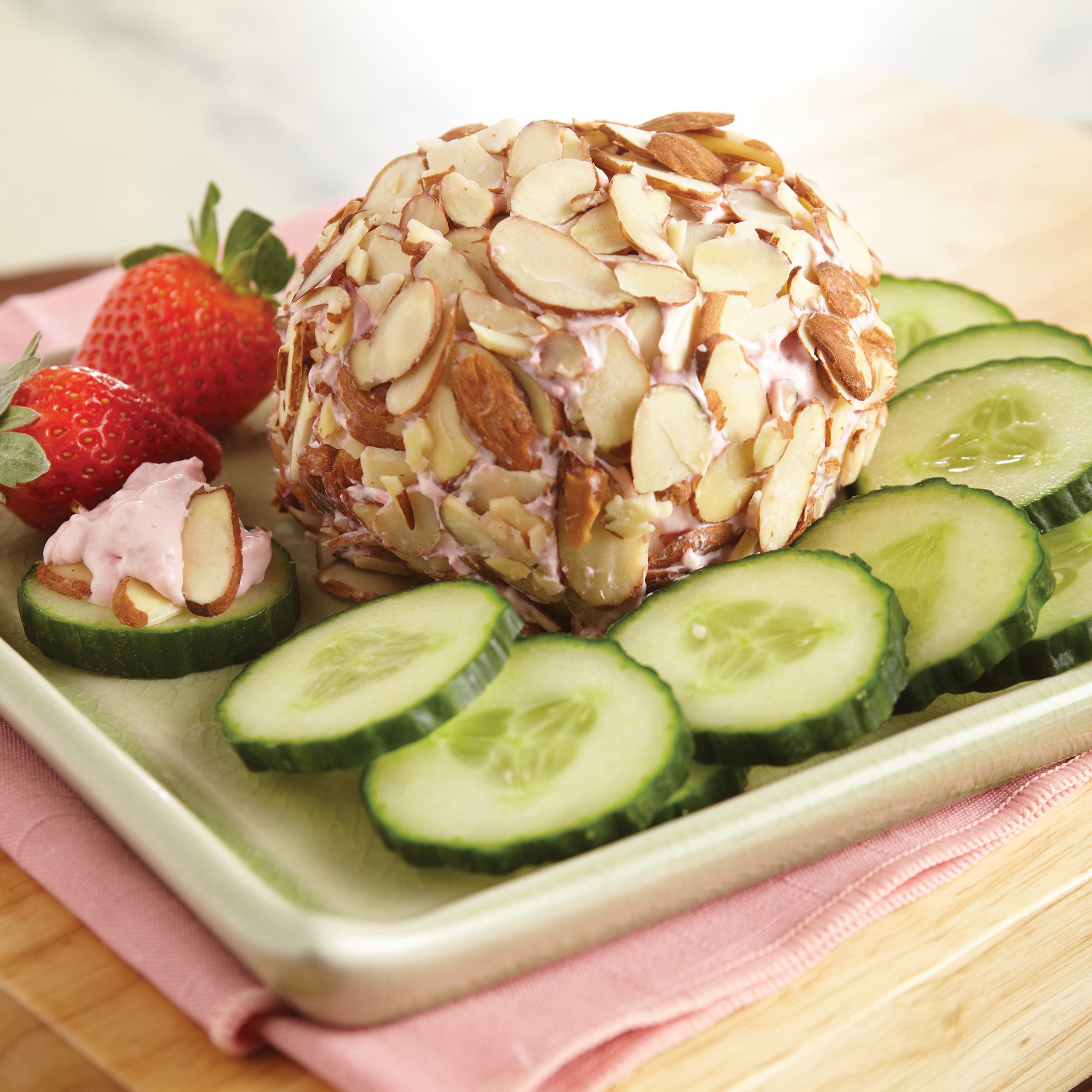 Strawberry Cream Cheese Ball Recipe from HEB