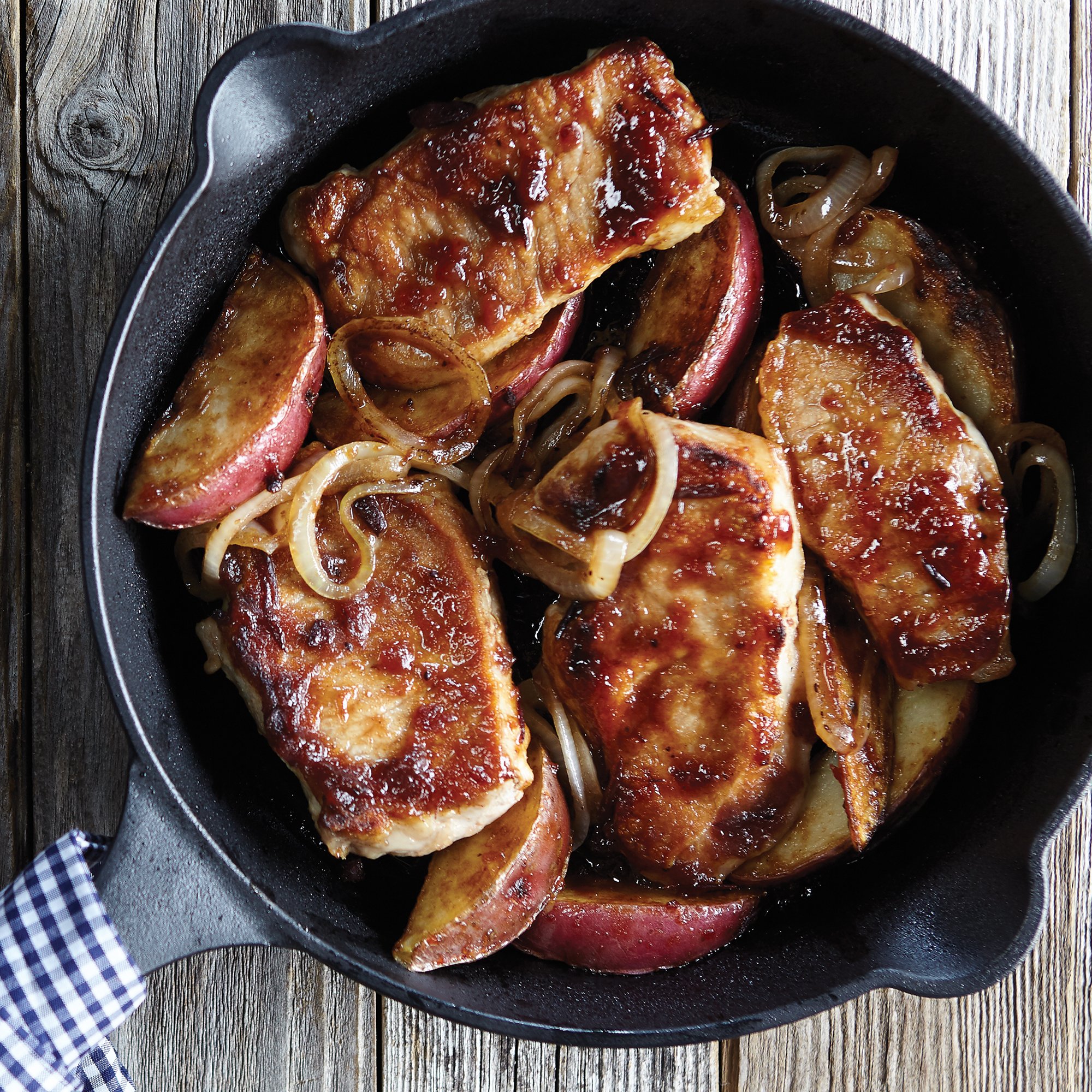Sweet BBQ Glazed Pork Chops Recipe from HEB