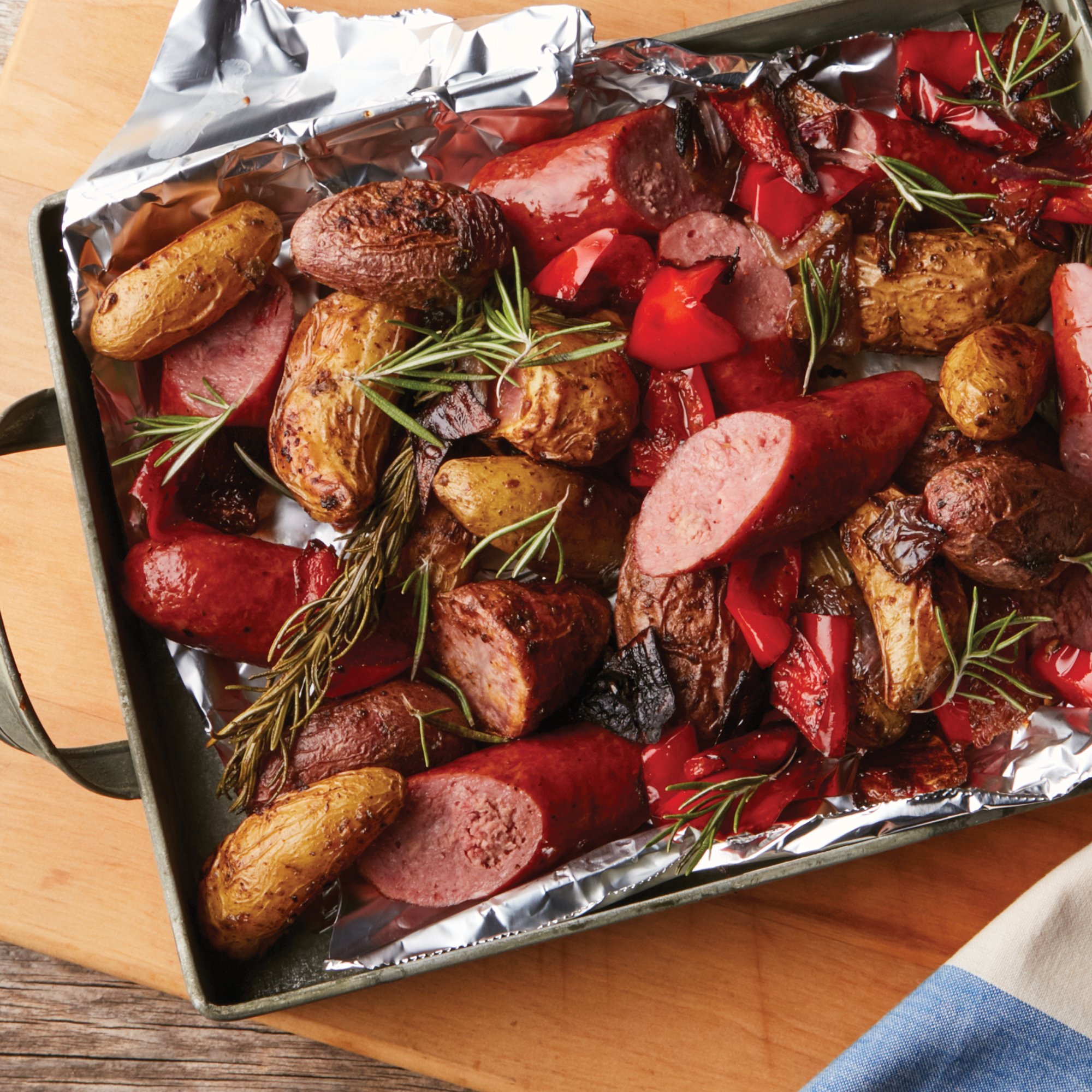 Texas Heritage Sausage and Potato Roast Recipe from HEB