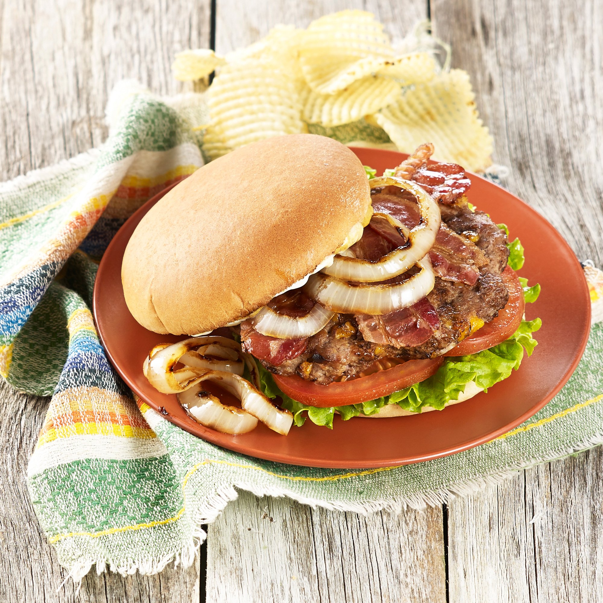 Texas Originals Smokey Bacon Burgers Recipe from HEB