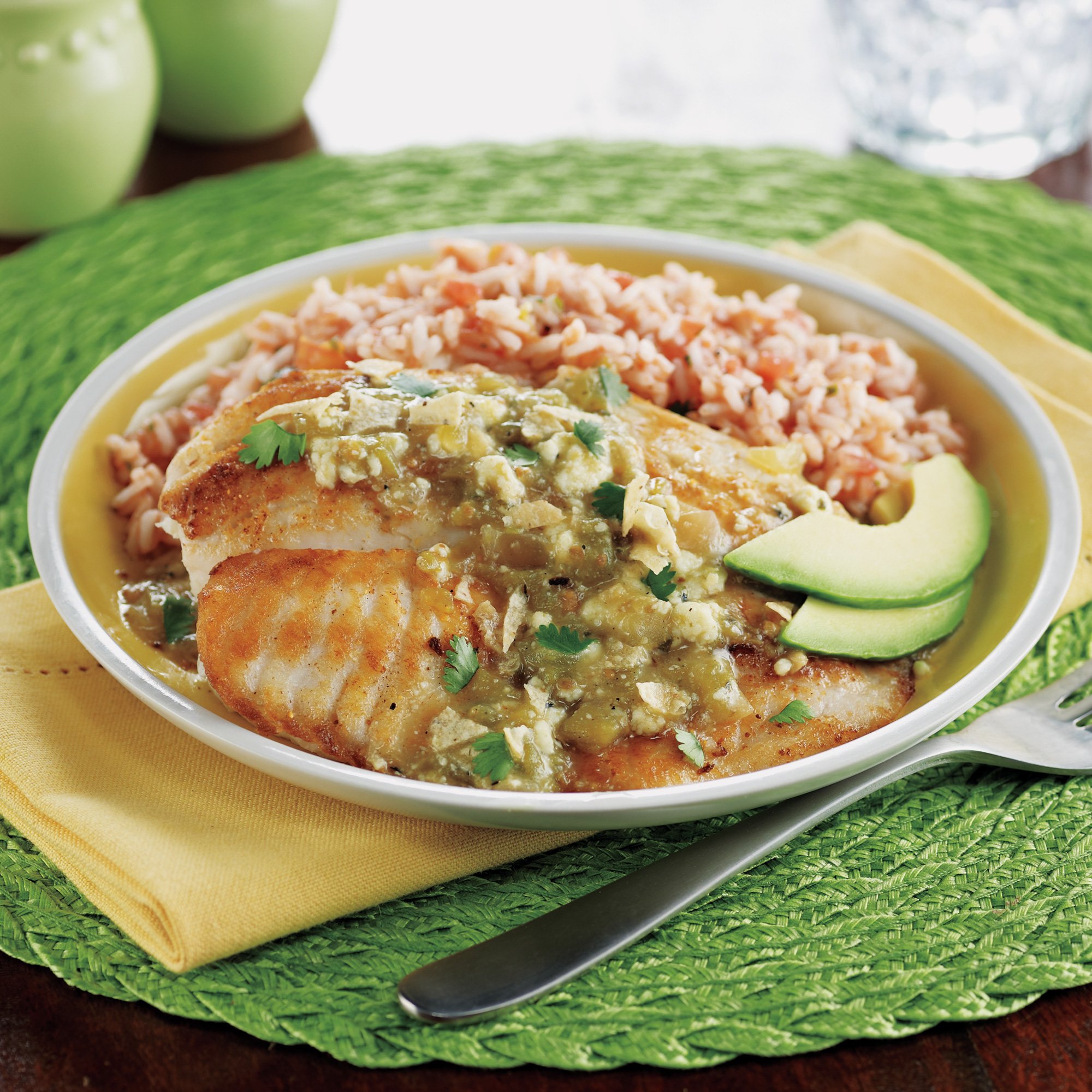 Tilapia Tomatillo Fresco Recipe from HEB