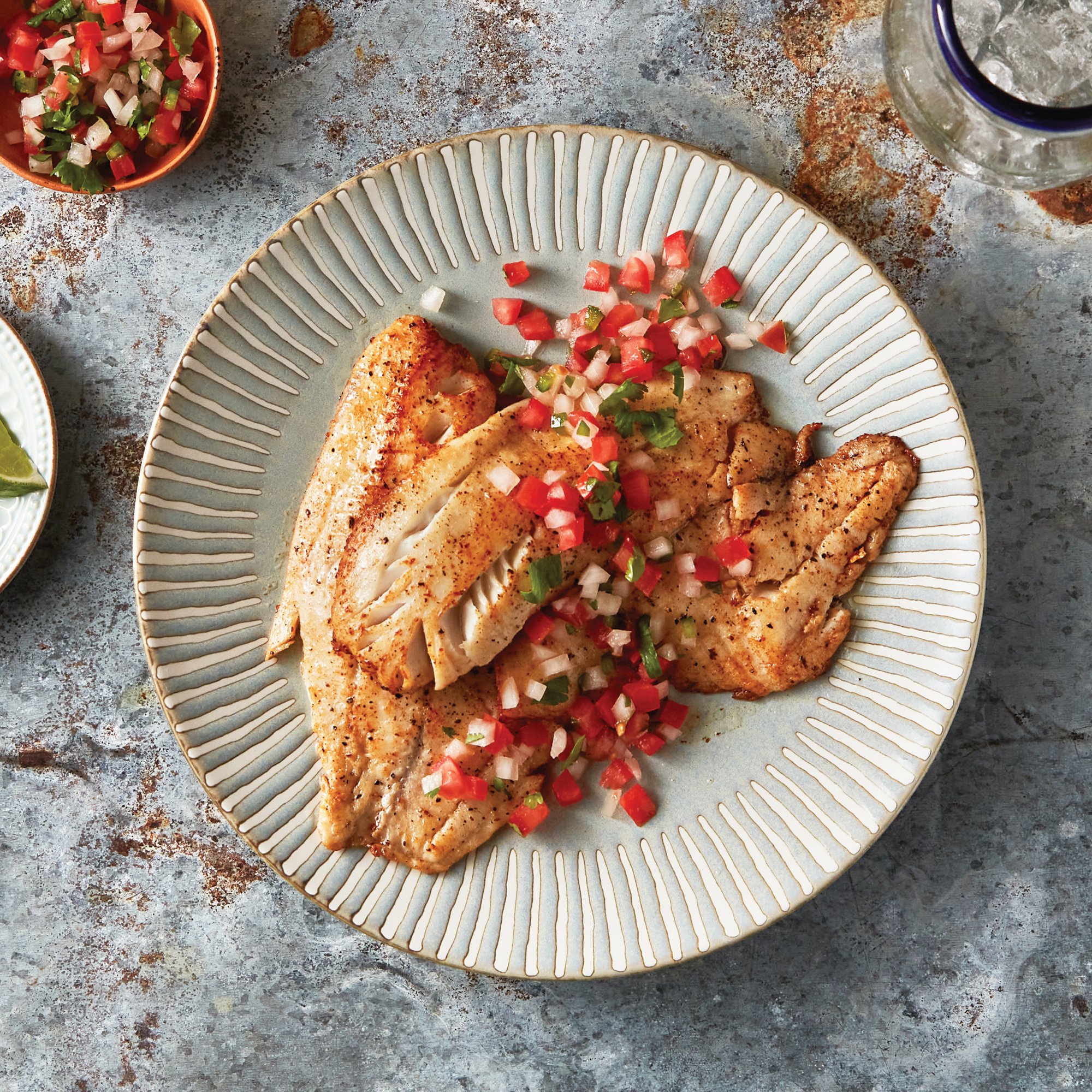 Tilapia Topped with Fresh Pico de Gallo Recipe from HEB