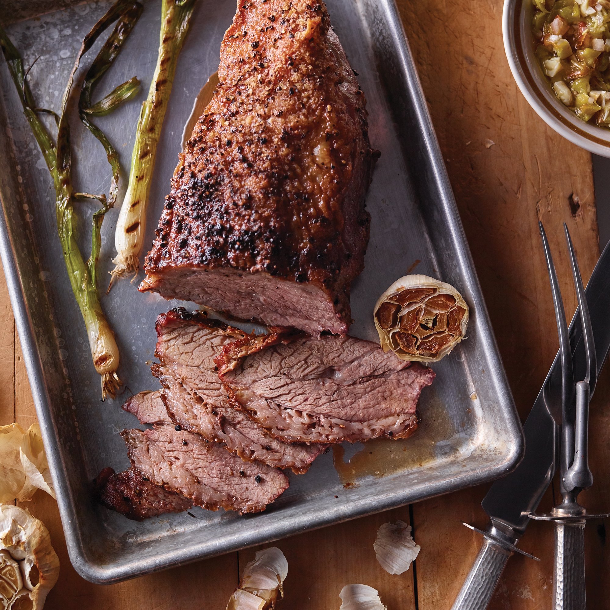 Tri Tip With Roasted Garlic And Hatch Relish Recipe From H E B 7447