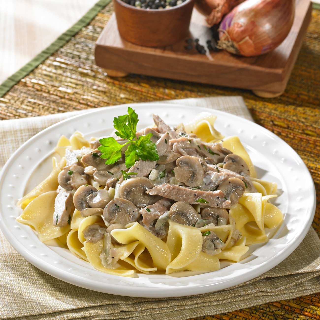 Veal Zurich Over Buttered Noodles Recipe from HEB