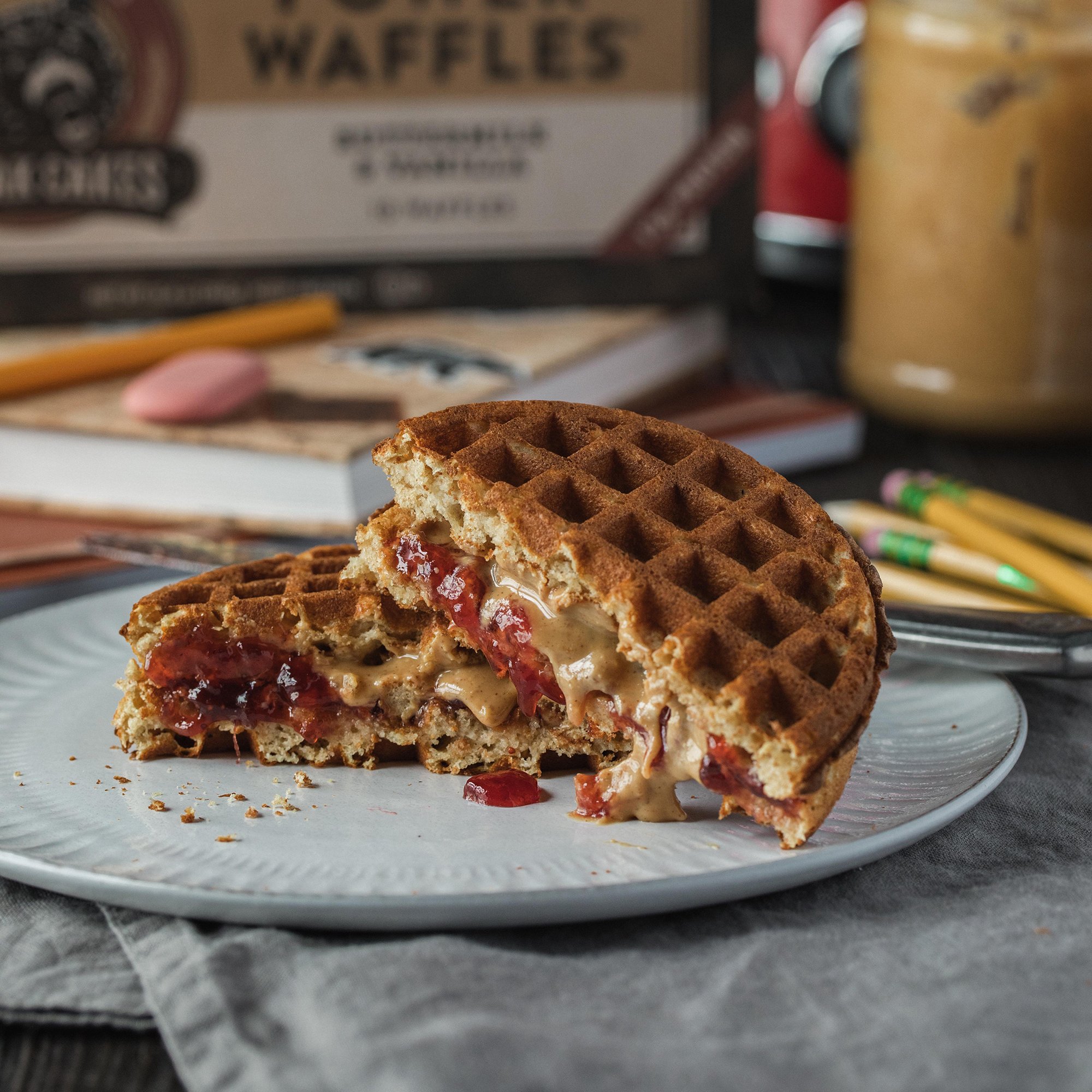 Waffle PB & J Recipe from HEB