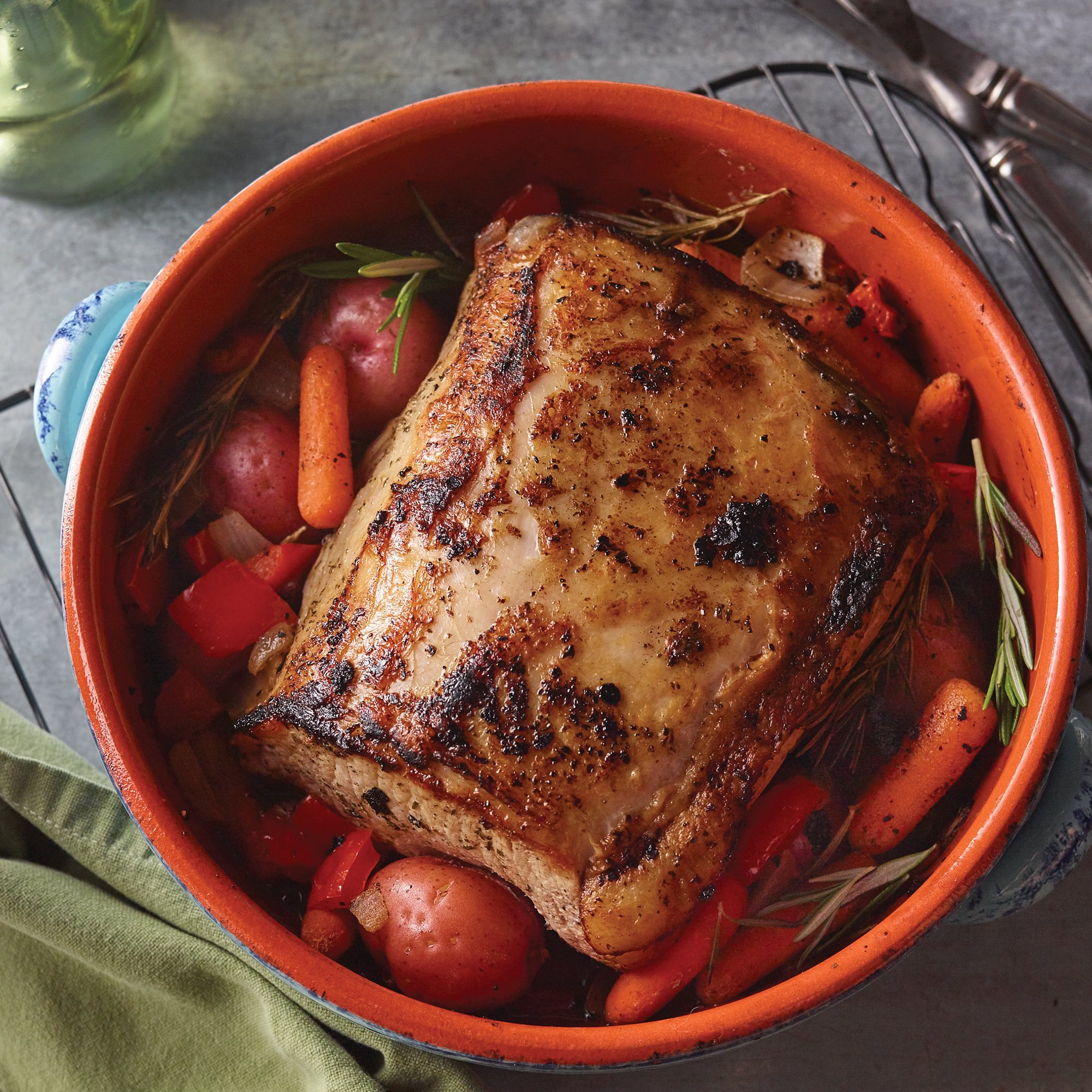 White Wine Garlic Roasted Pork Recipe from HEB