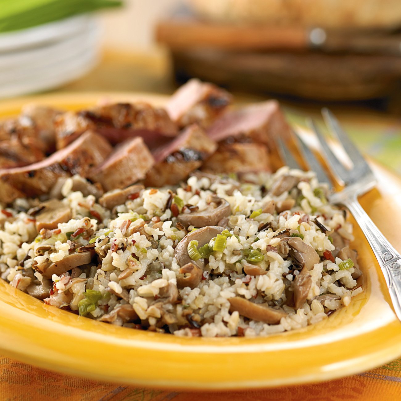 Wild Rice With Mushrooms And Almonds Recipe from HEB