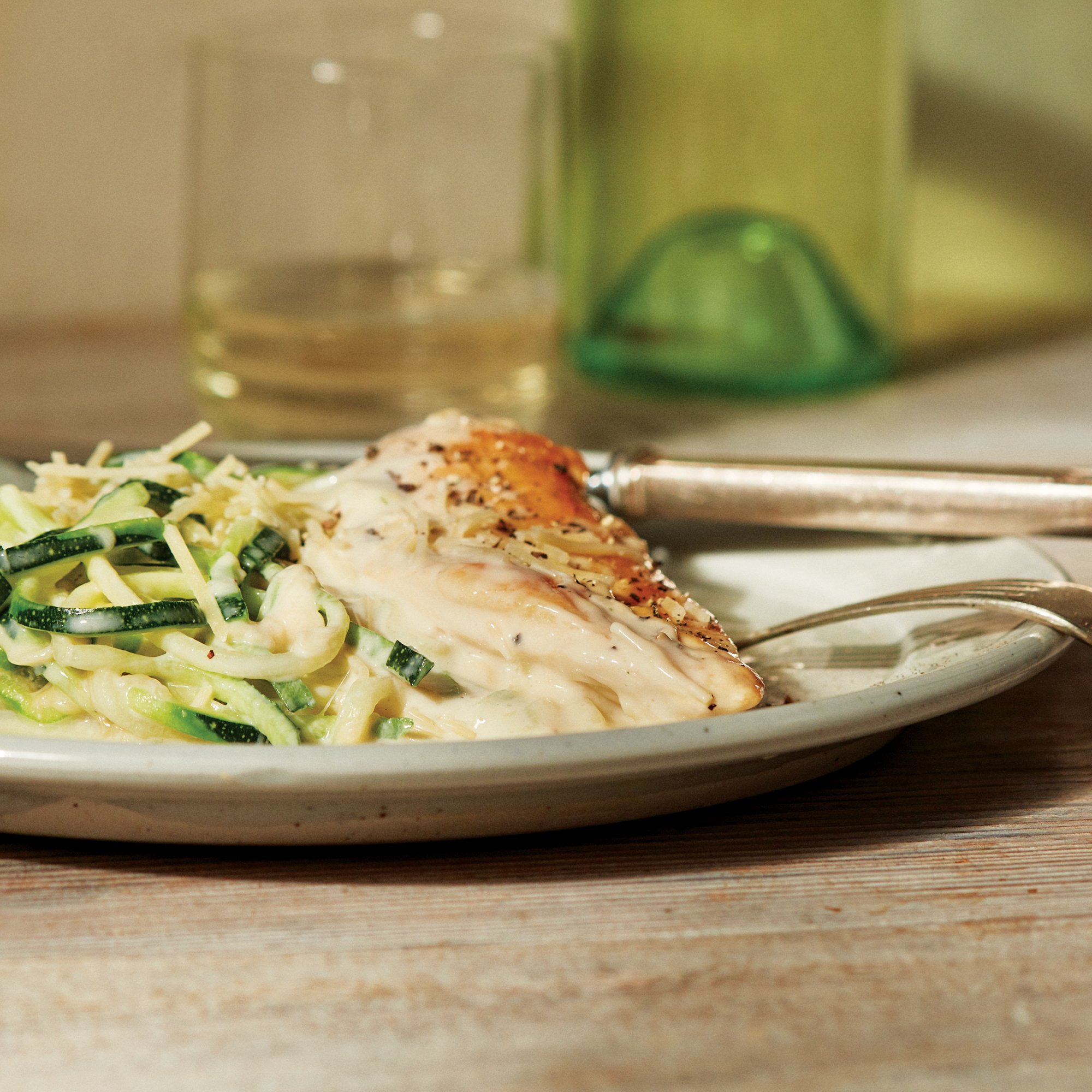 Zucchini Chicken Alfredo Recipe from HEB