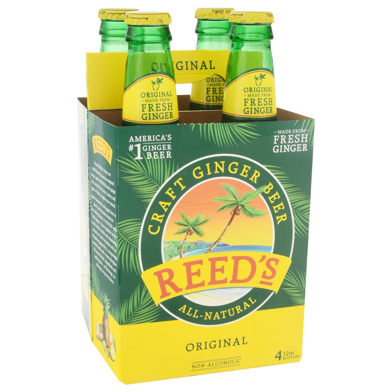 Reed's Jamaican Style Ginger Ale Bottles 4 Pack Shop Soda at HEB