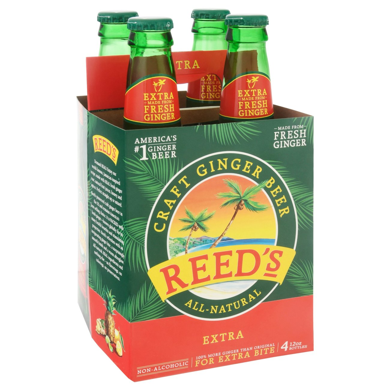 Reed's Extra Ginger Brew Ginger Beer