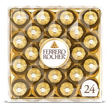 Ferrero Rocher Fine Hazelnut Chocolates Gift Box, 24 pc