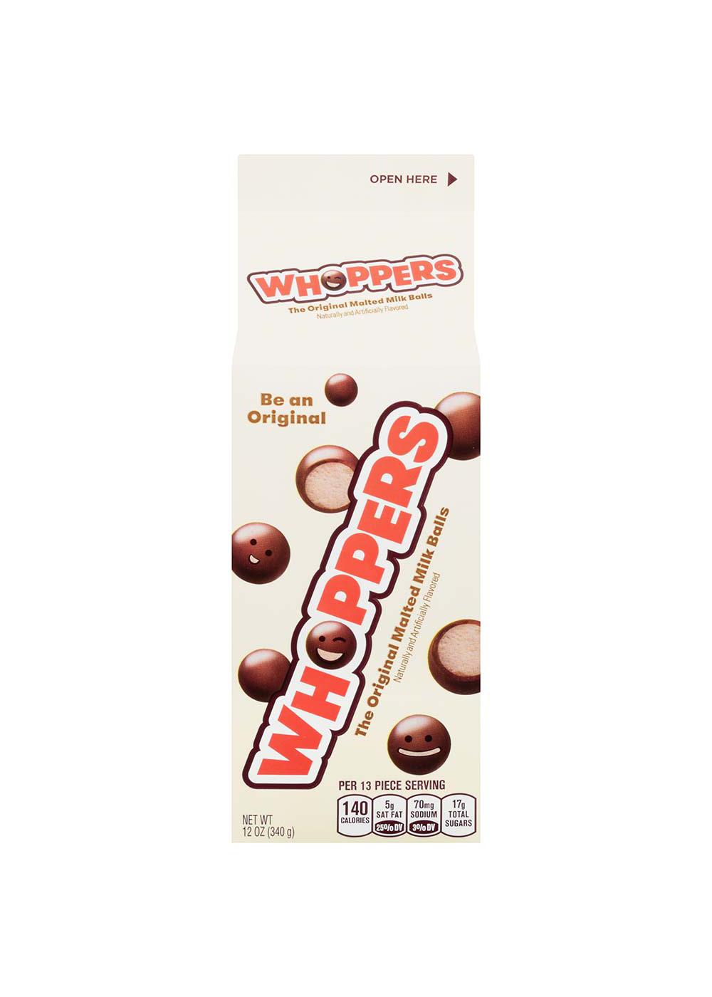 Whoppers Malted Milk Balls Candy Carton Box; image 1 of 8