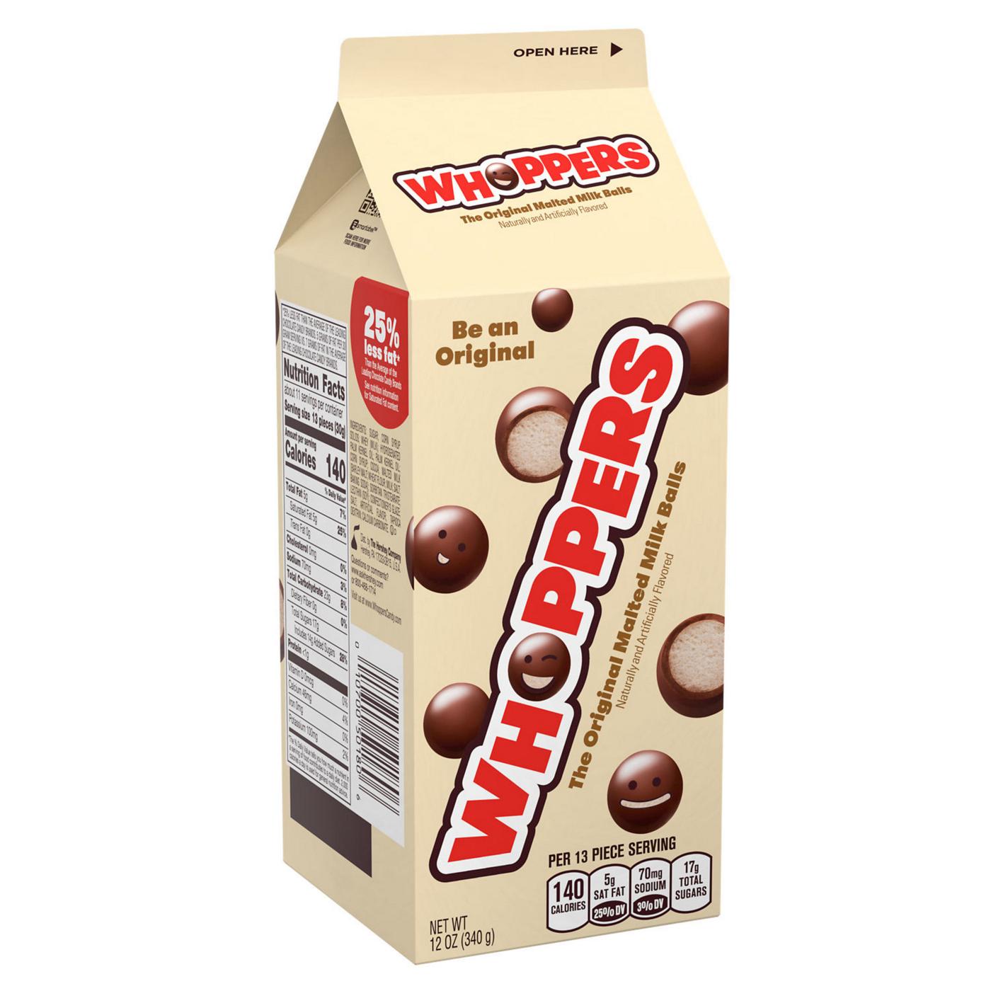Whoppers Malted Milk Balls Candy Carton Box; image 7 of 8