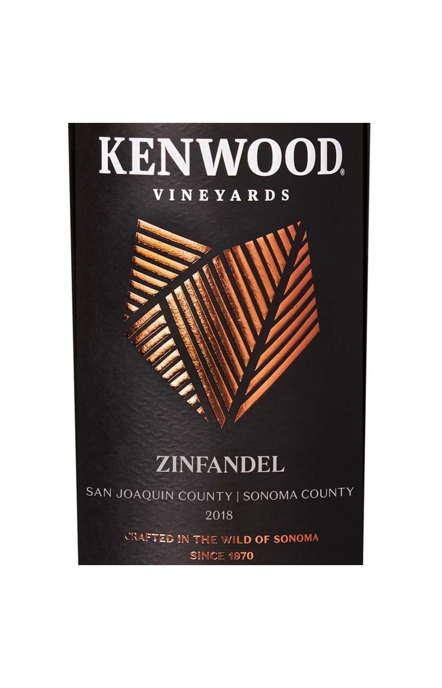 Kenwood Vineyards Sonoma County Zinfandel; image 2 of 2