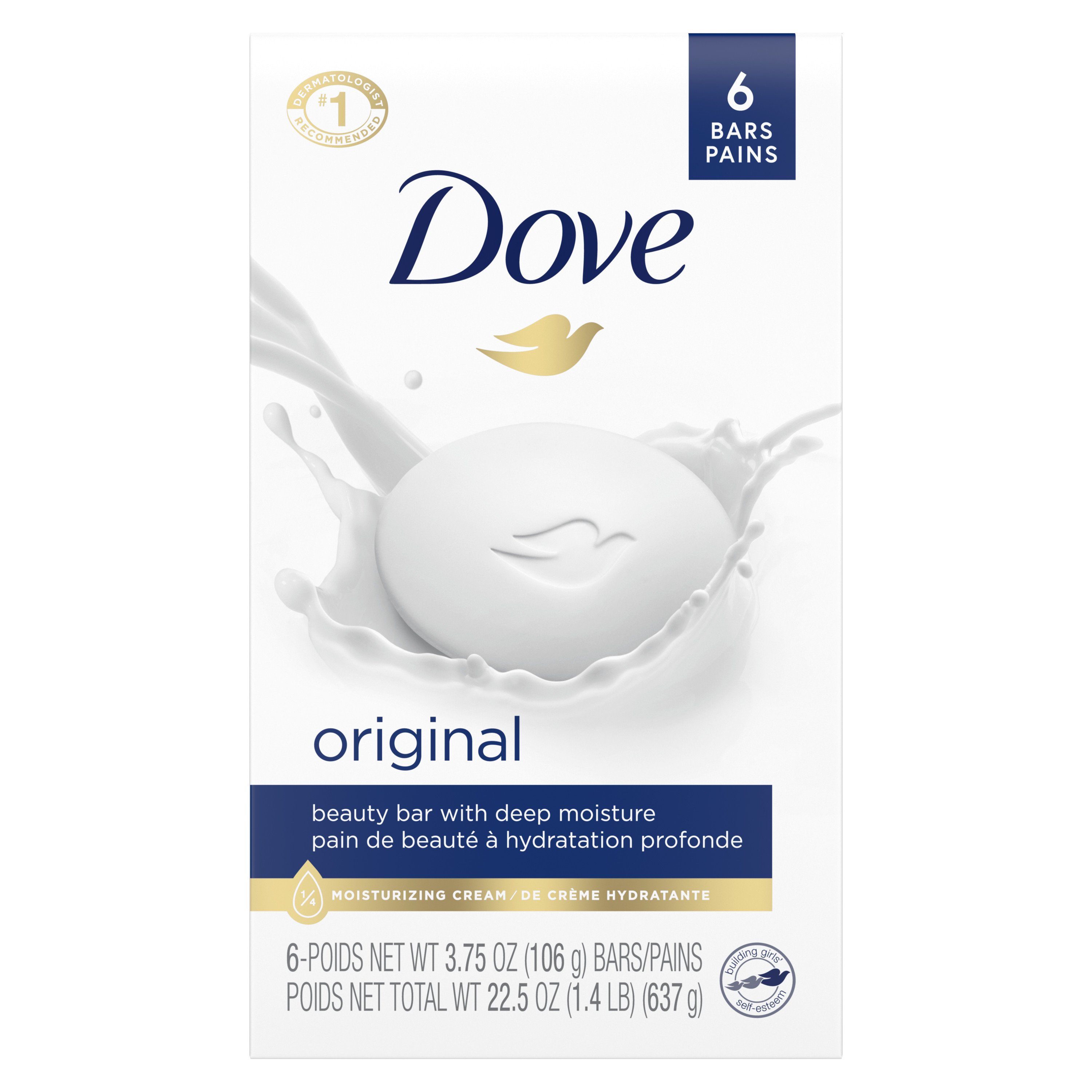 Dove Men+Care Body Soap and Face Bar Clean Comfort 3.75 oz, 6 Bars