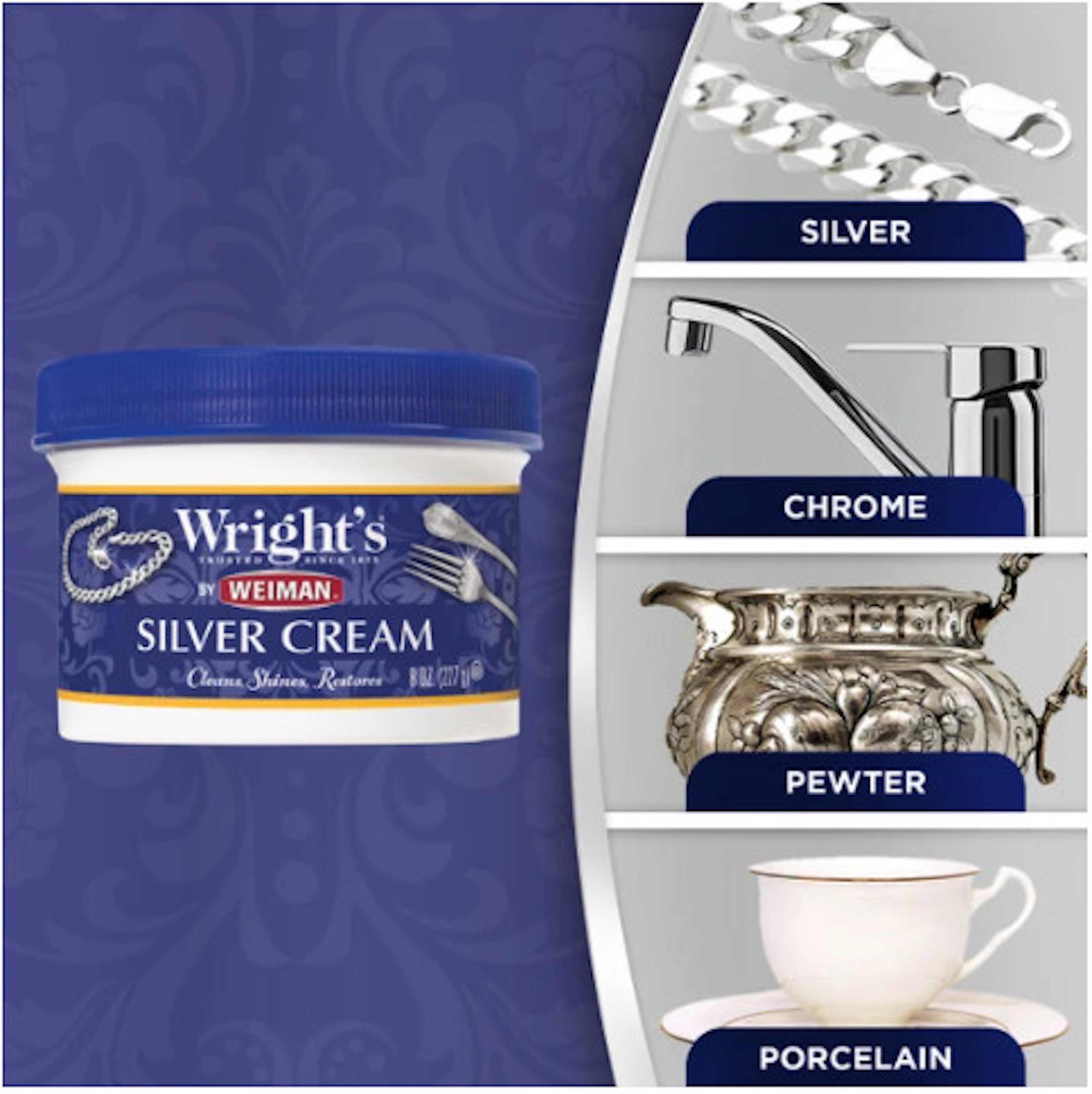 Wright's Silver Cream Paste Shop Metal stone cleaners at H-E-B