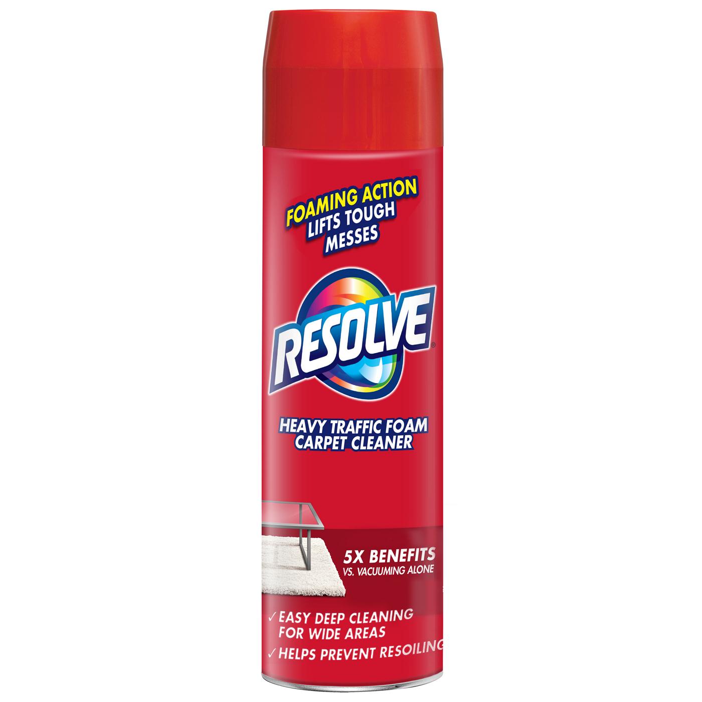 Resolve Heavy Traffic Pet Stain and Odor Remover Carpet Cleaner - Foam; image 1 of 7