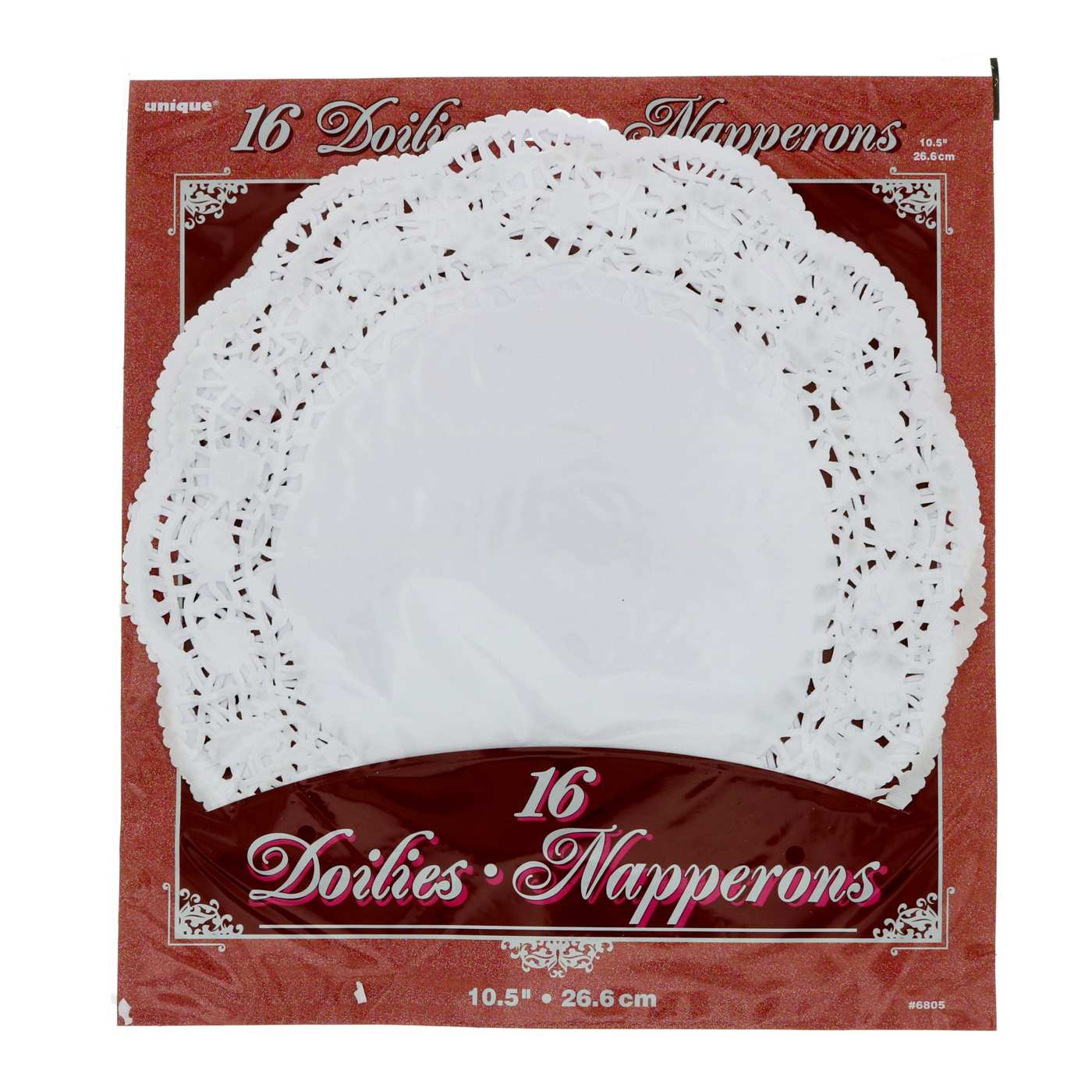 Unique 10.5" White Doilies; image 1 of 2