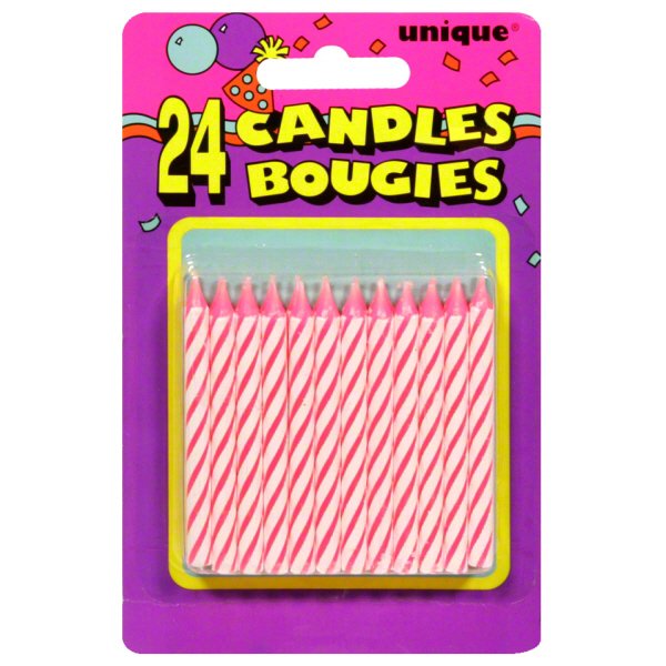 unique Pink Spiral Candles - Shop Birthday candles at H-E-B