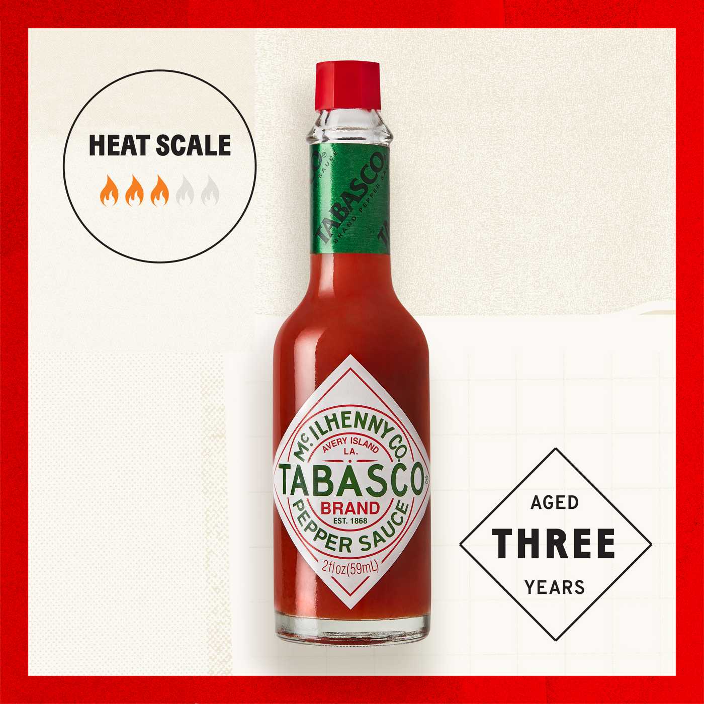 Tabasco Original Red Pepper Sauce - Shop Hot sauce at H-E-B