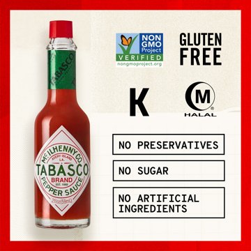 Tabasco Original Red Pepper Sauce, 2 oz