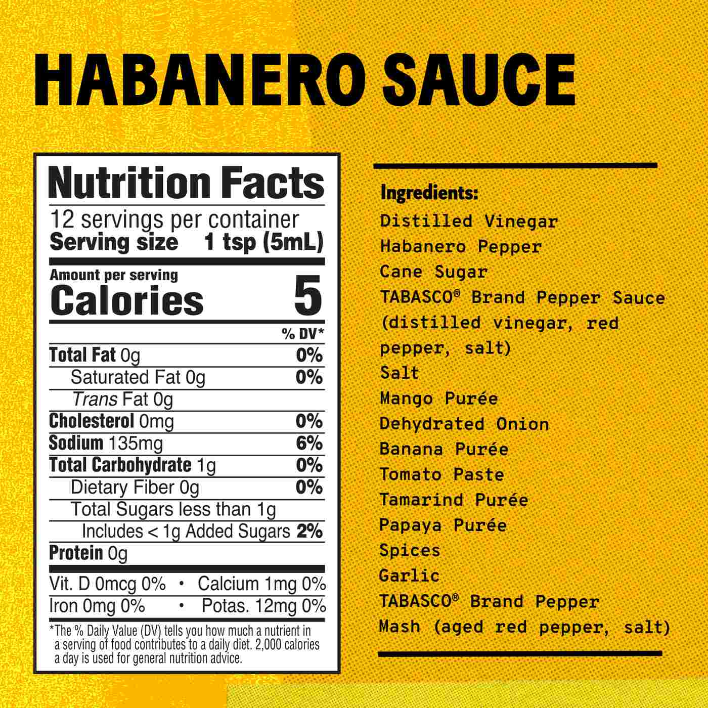 Tabasco Habanero Sauce; image 2 of 8