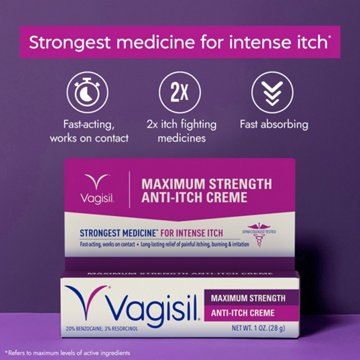Vagisil Maximum Strength Anti-Itch Creme, 1 oz