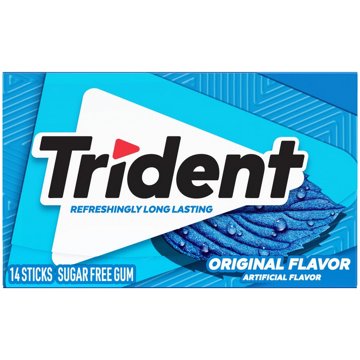 Trident Original Flavor Sugar Free Gum, 14 pc