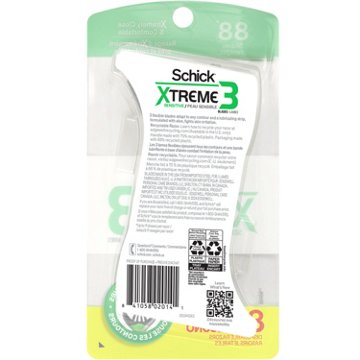 Schick Xtreme Sensitive 3-Blade Disposable Razors, 8 ct