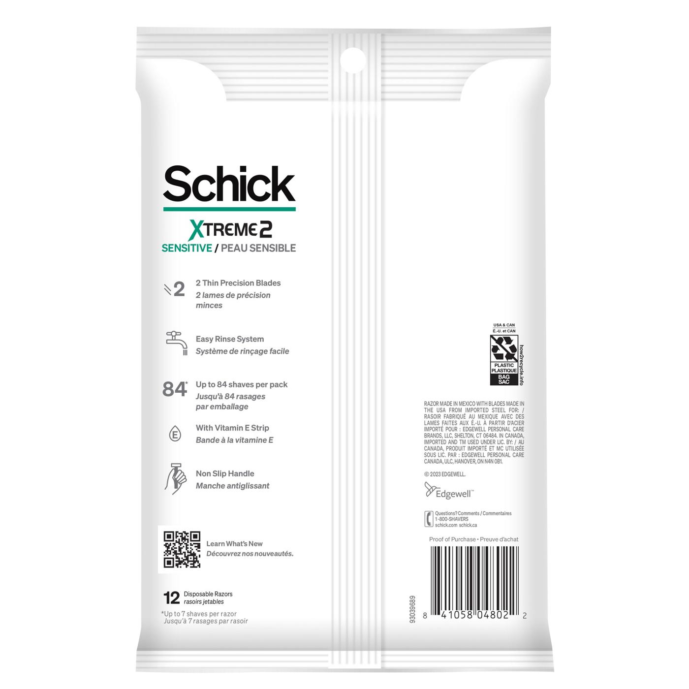 Schick Xtreme 2 Sensitive Disposable Razors; image 5 of 6